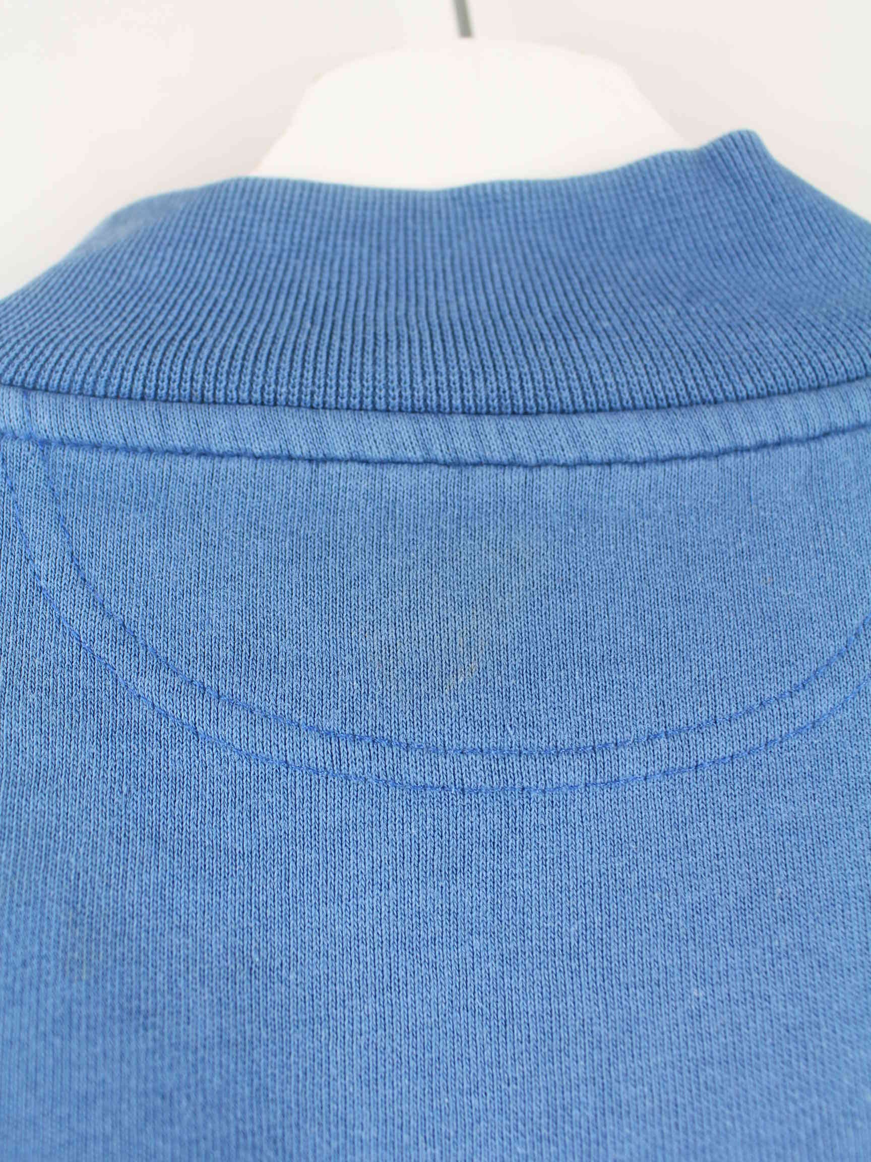 Adidas 90s Vintage Trefoil Half Zip Sweater Blau S (detail image 9)