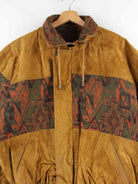 Vintage y2k Suede Bomber Jacke Braun L (detail image 1)