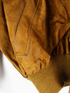 Vintage y2k Suede Bomber Jacke Braun L (detail image 2)