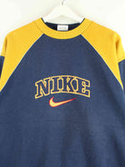 Nike 90s Vintage Logo Embroidered Sweater Blau XXL (detail image 1)