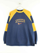 Nike 90s Vintage Logo Embroidered Sweater Blau XXL (detail image 2)