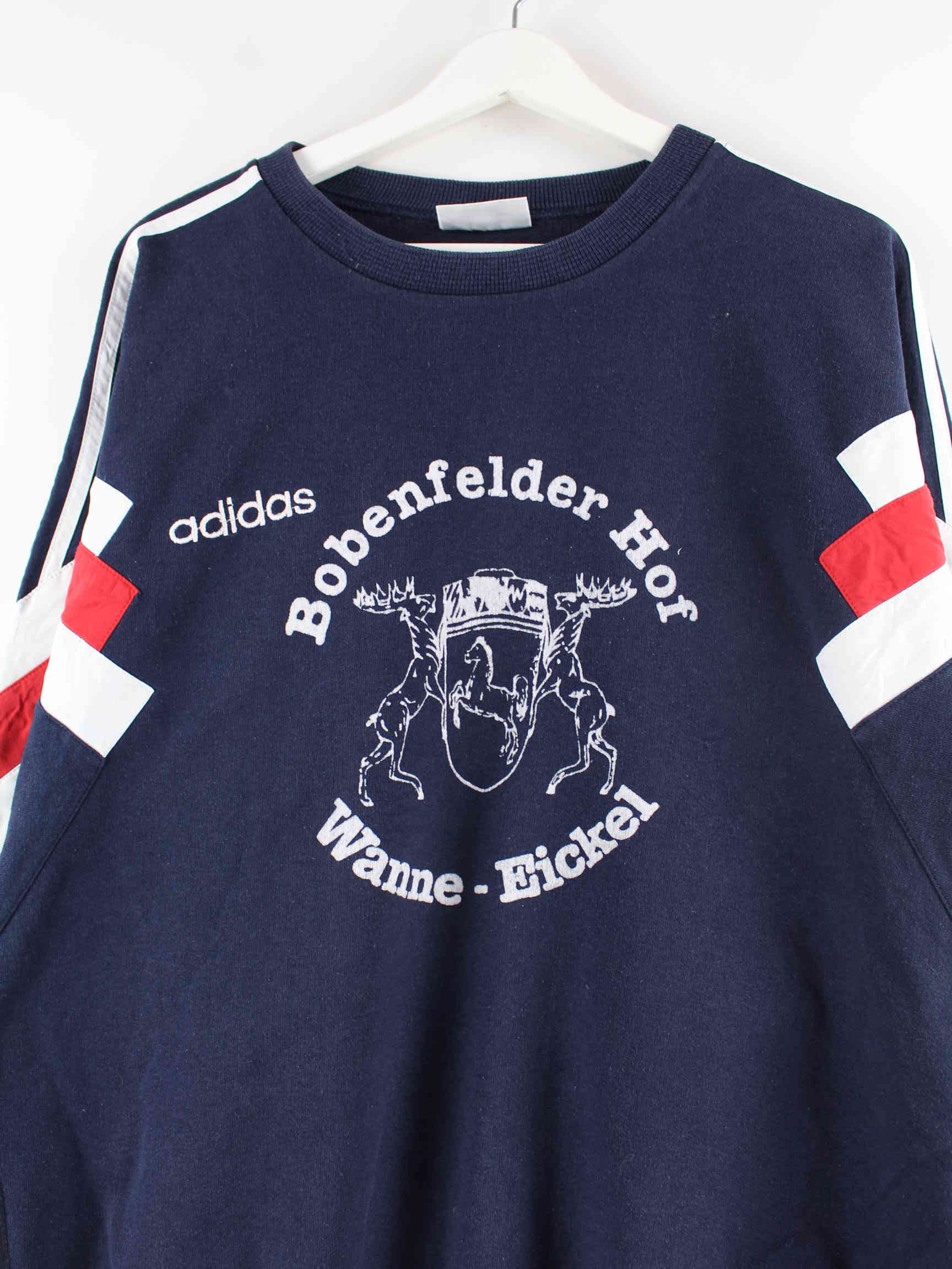 Adidas 80s Vintage Print Sweater Blau 3XL (detail image 1)
