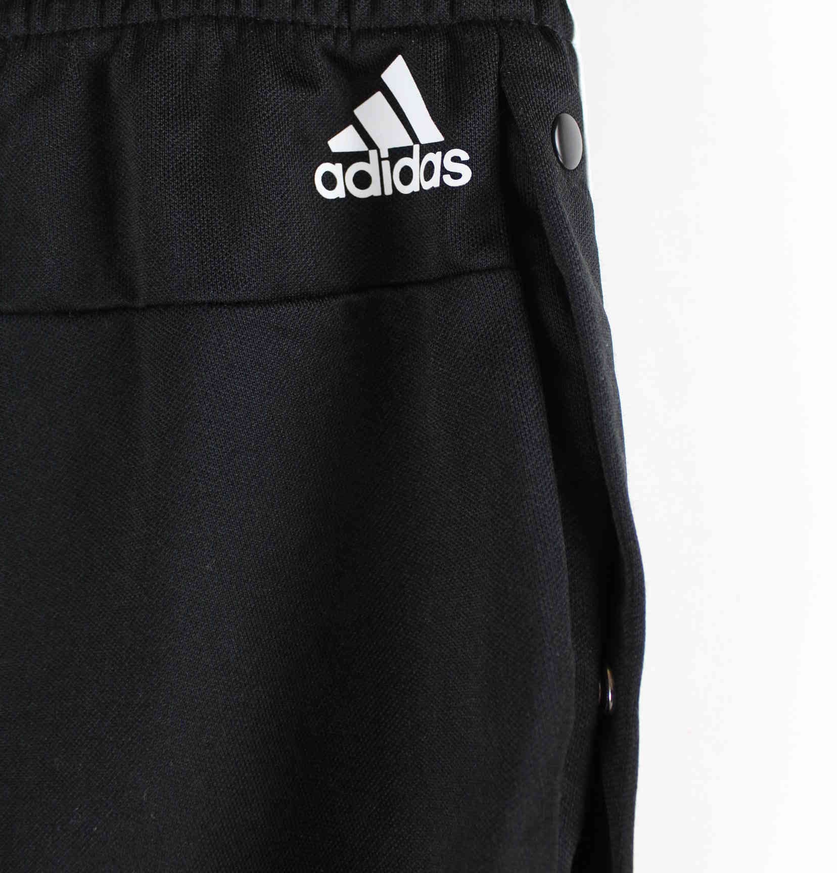 Adidas 3-Stripes Knopf Track Pants Schwarz S (detail image 1)