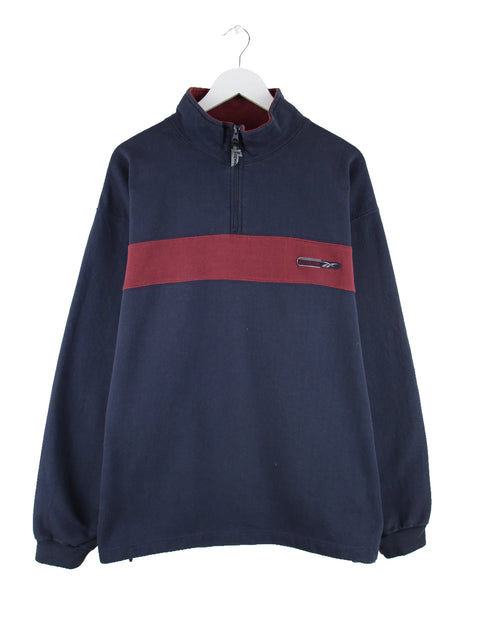 Reebok 00s Half Zip Sweater Blau XL
