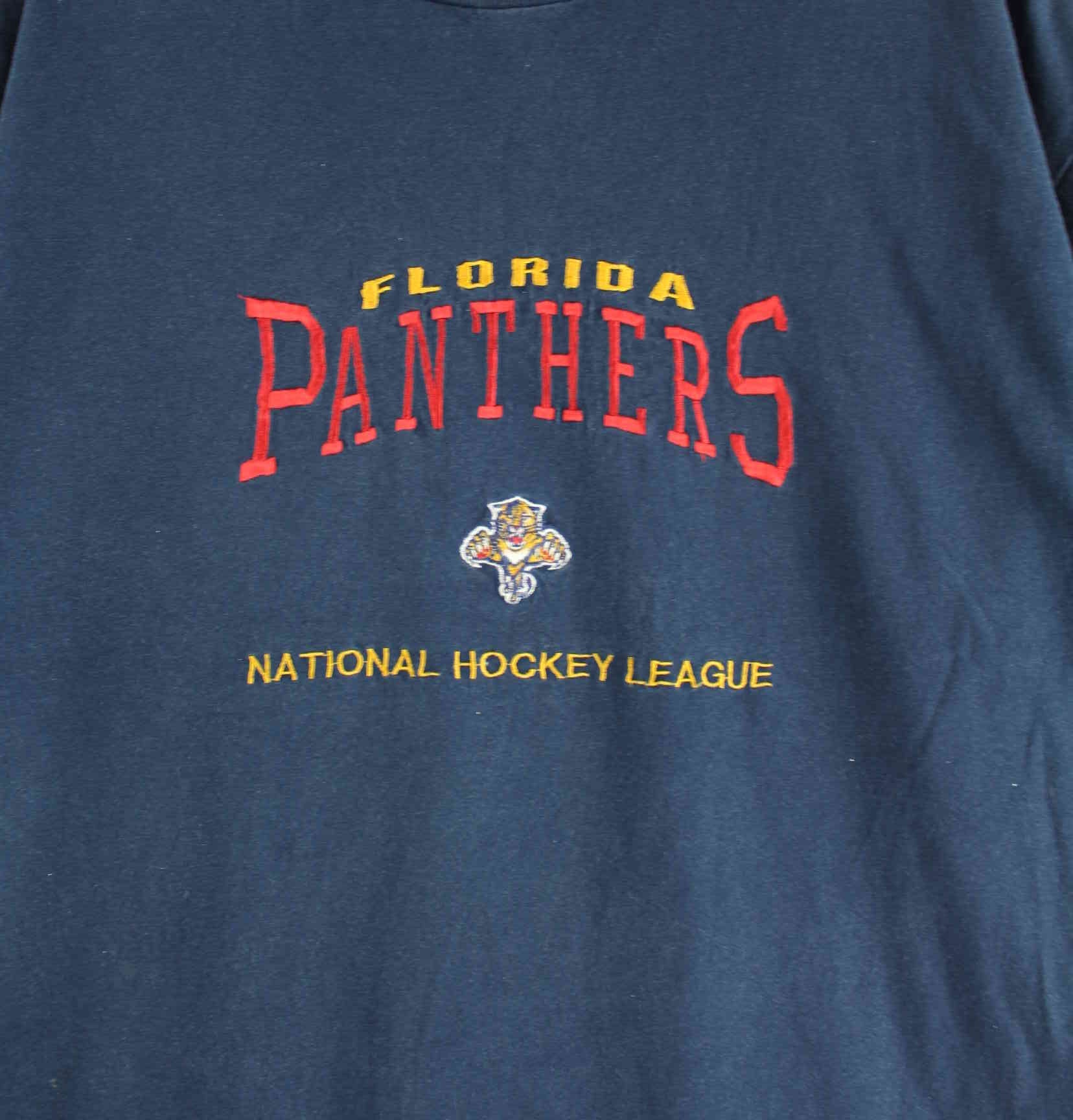 Lee Sport 90s Vintage Florida Panthers Embroidered T-Shirt Blau XL (detail image 1)