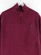 Ralph Lauren Half Zip Sweater Rot L (detail image 1)