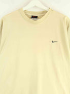 Nike 90s Vintage Basic Swoosh T-Shirt Beige S (detail image 1)