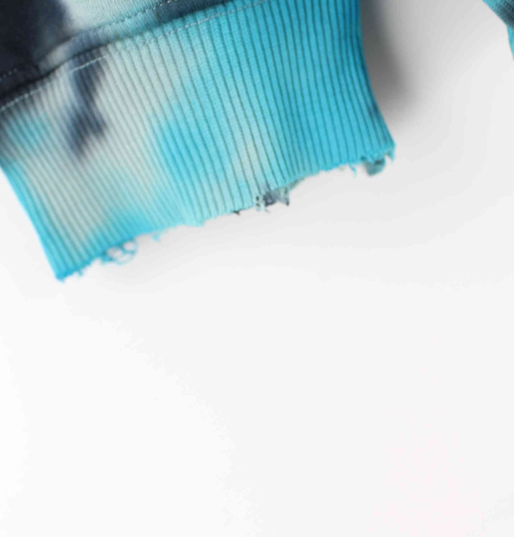 Adidas y2k Embroidered Tie Dye Sweater Blau L (detail image 3)