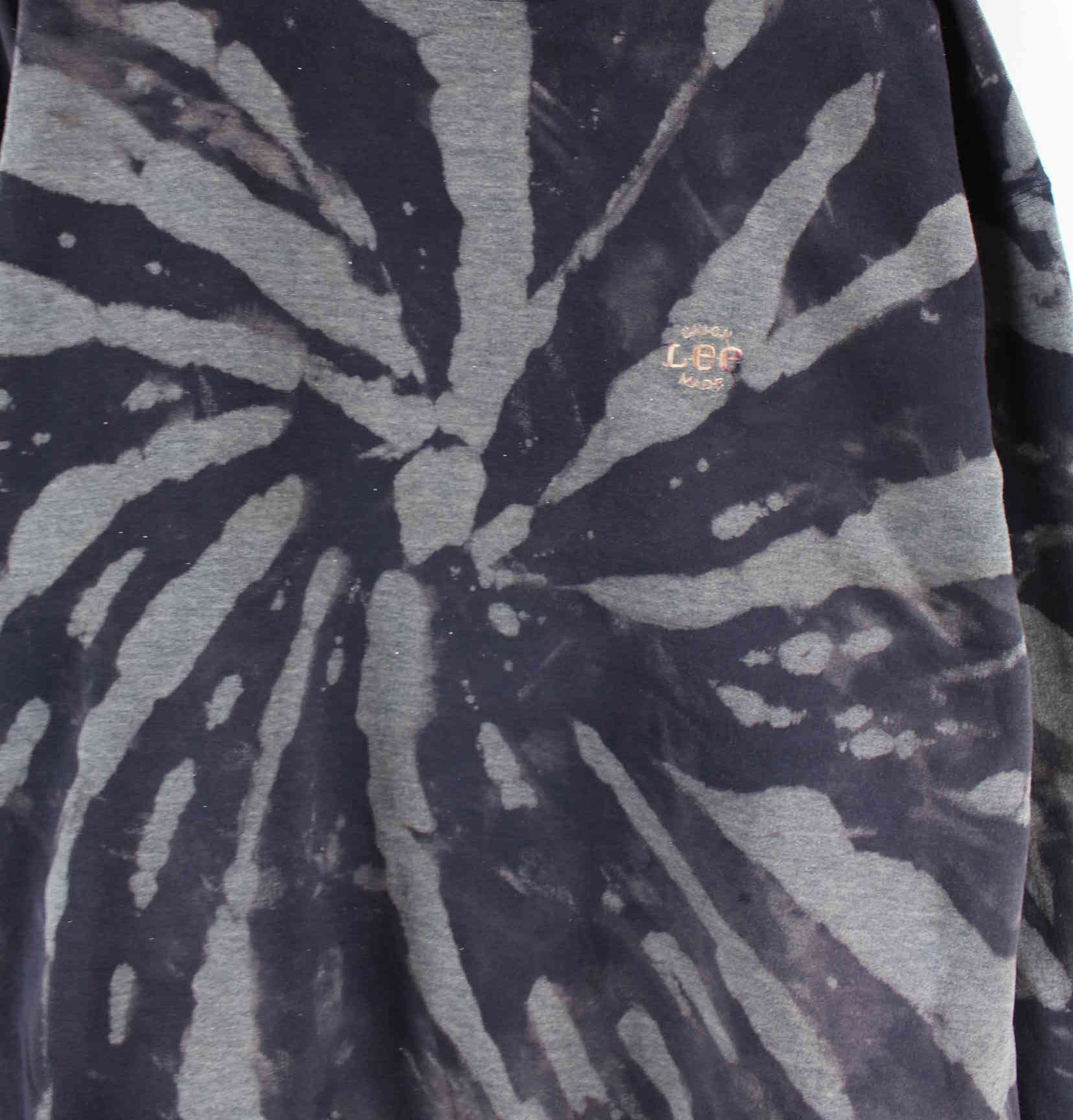 Lee 90s Vintage Embroidered Tie Dye Sweater Grau M (detail image 1)