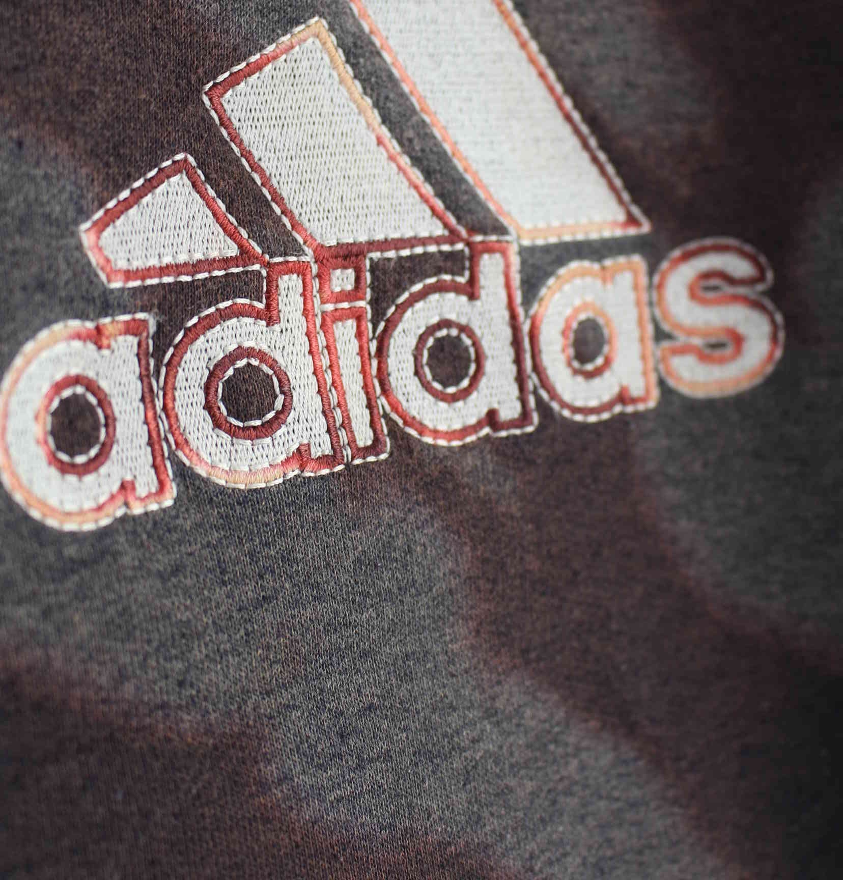Adidas y2k Embroidered Tie Dye Sweater Braun L (detail image 2)