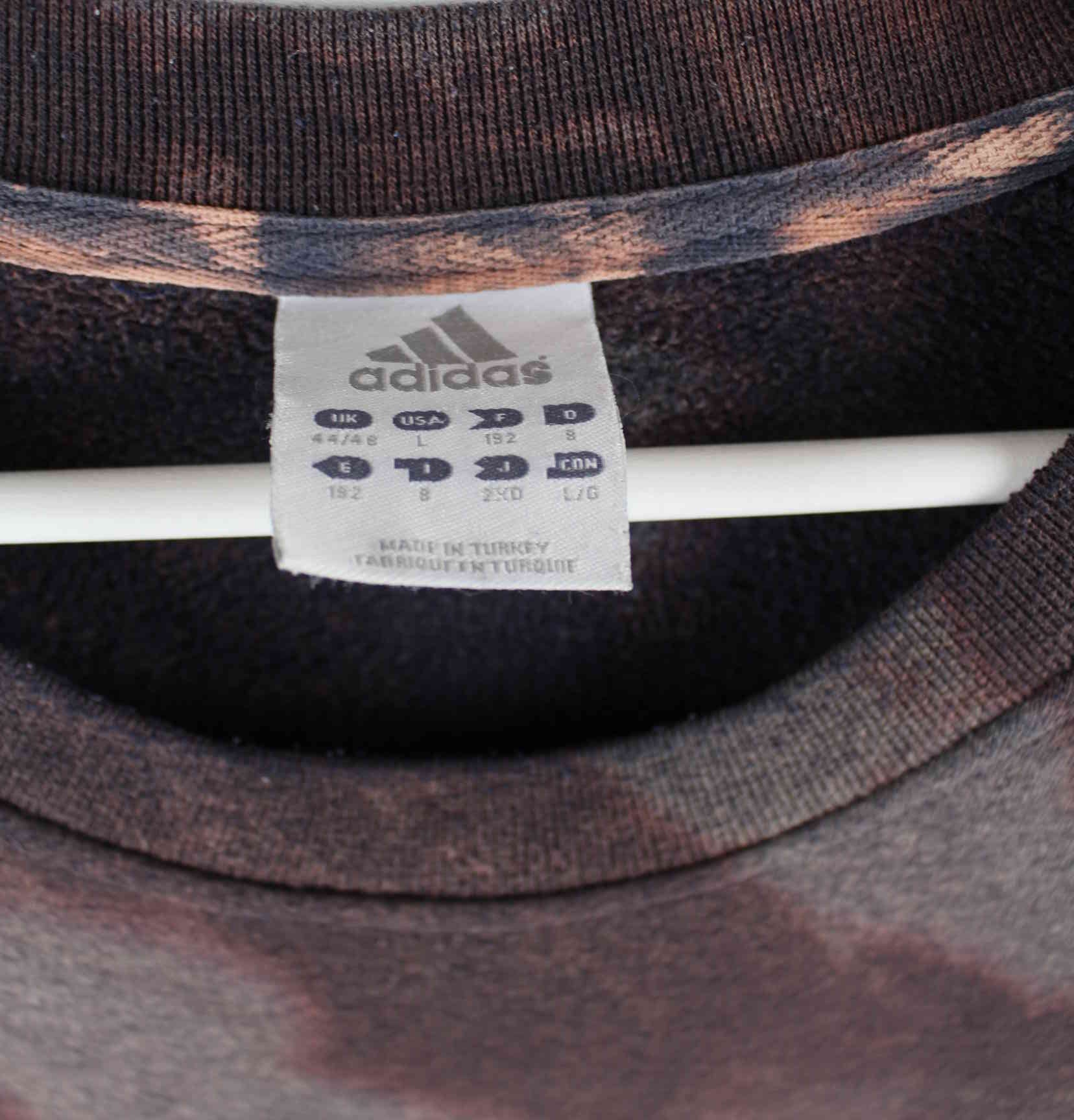 Adidas y2k Embroidered Tie Dye Sweater Braun L (detail image 4)