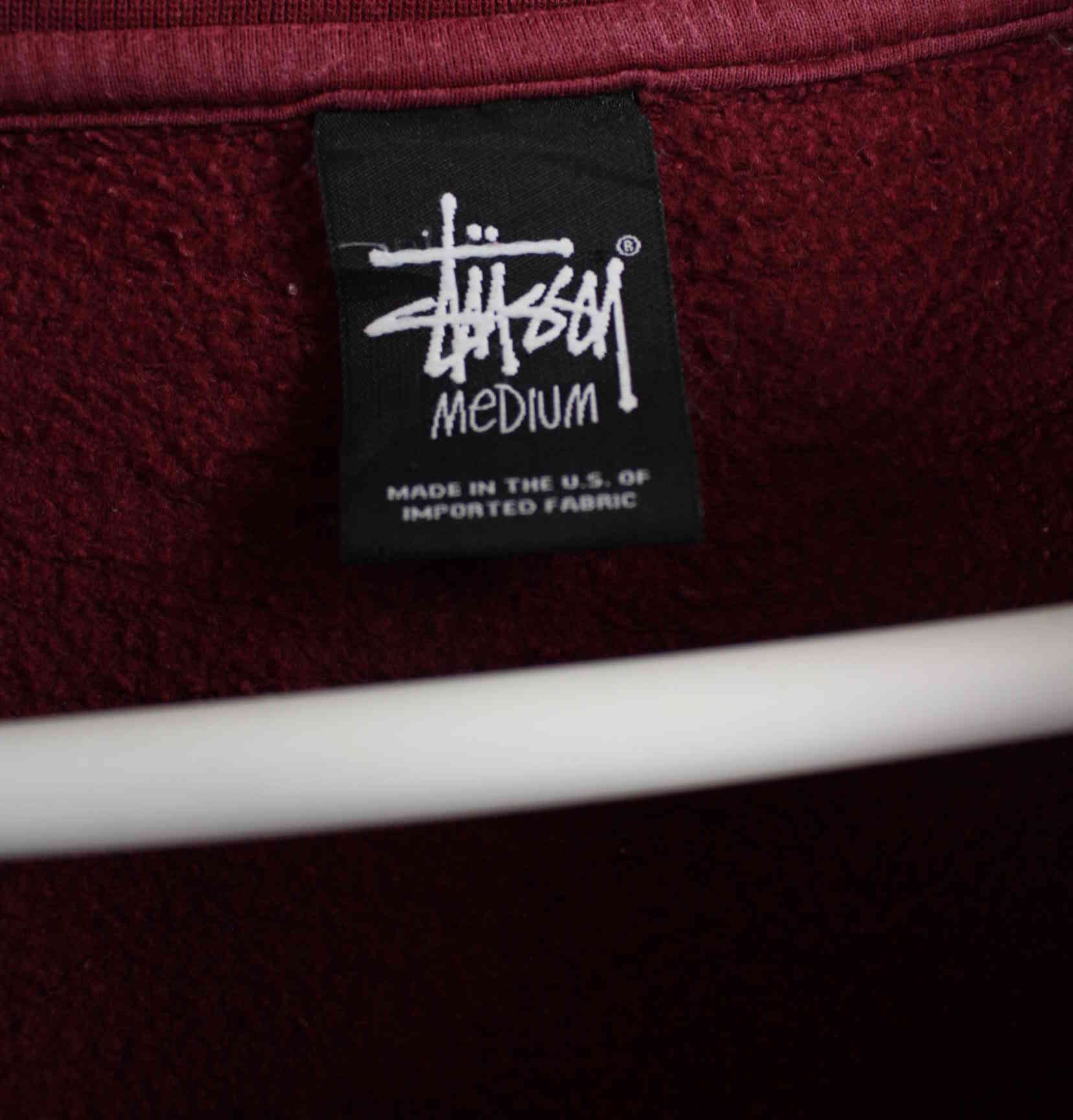 Stussy Embroidered Sweater Rot M (detail image 2)