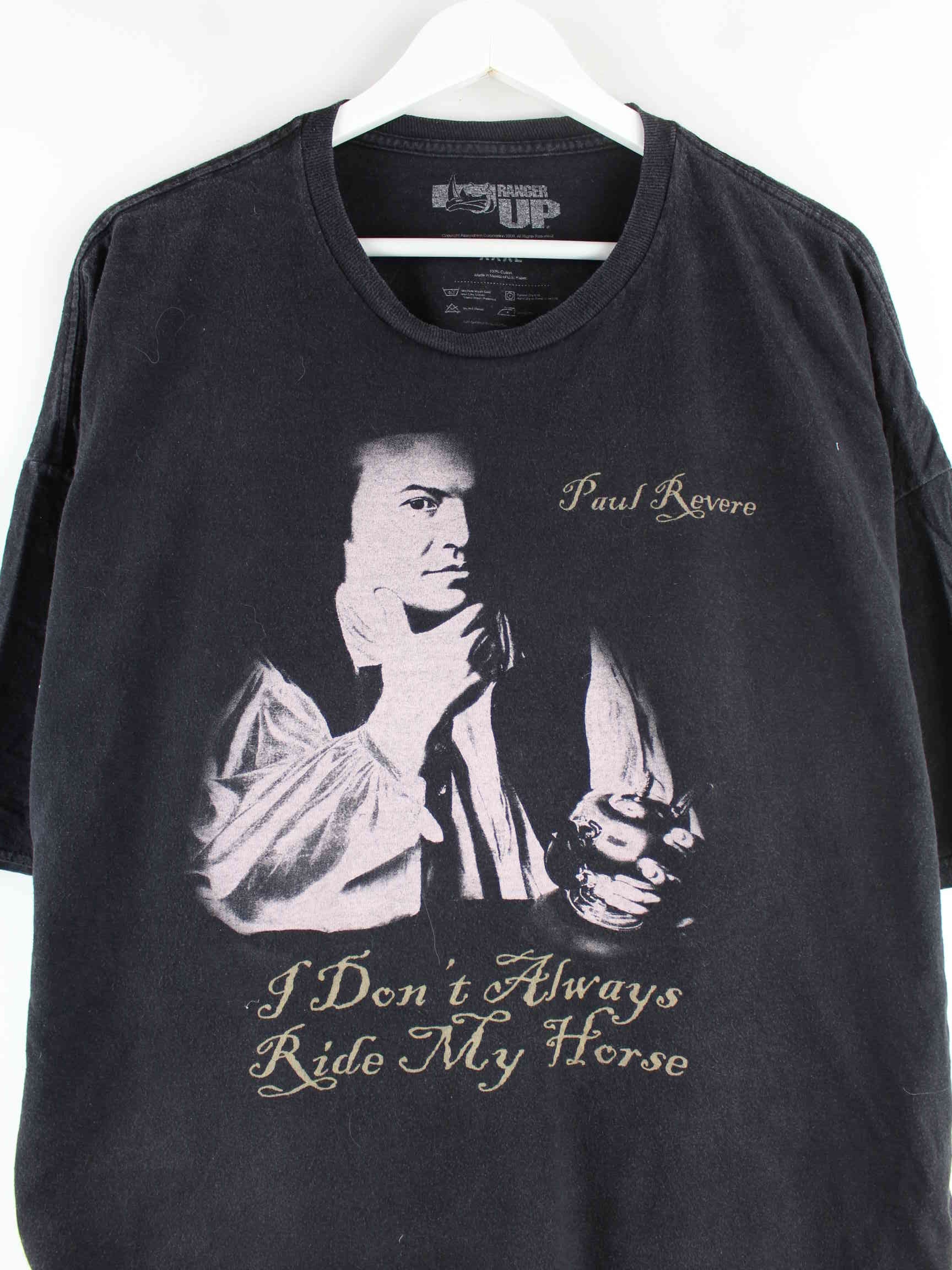 Vintage 2015 Paul Revere Print T-Shirt Schwarz 3XL (detail image 1)