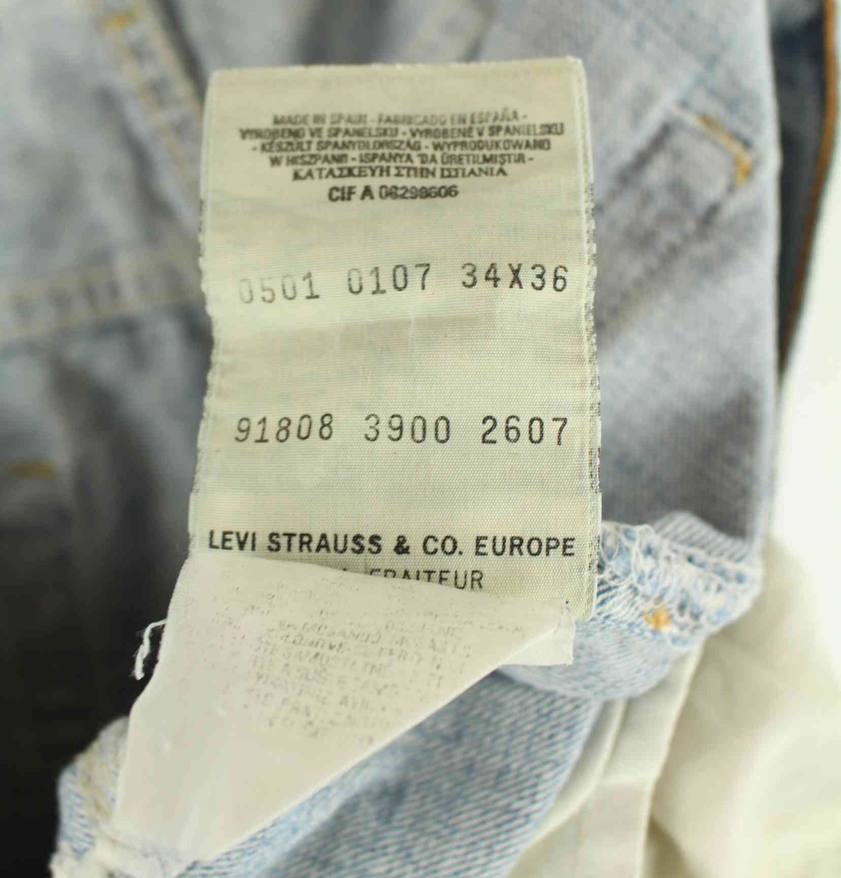 Levi's 1991 Vintage 501 Jeans Blau W32 L38 (detail image 11)