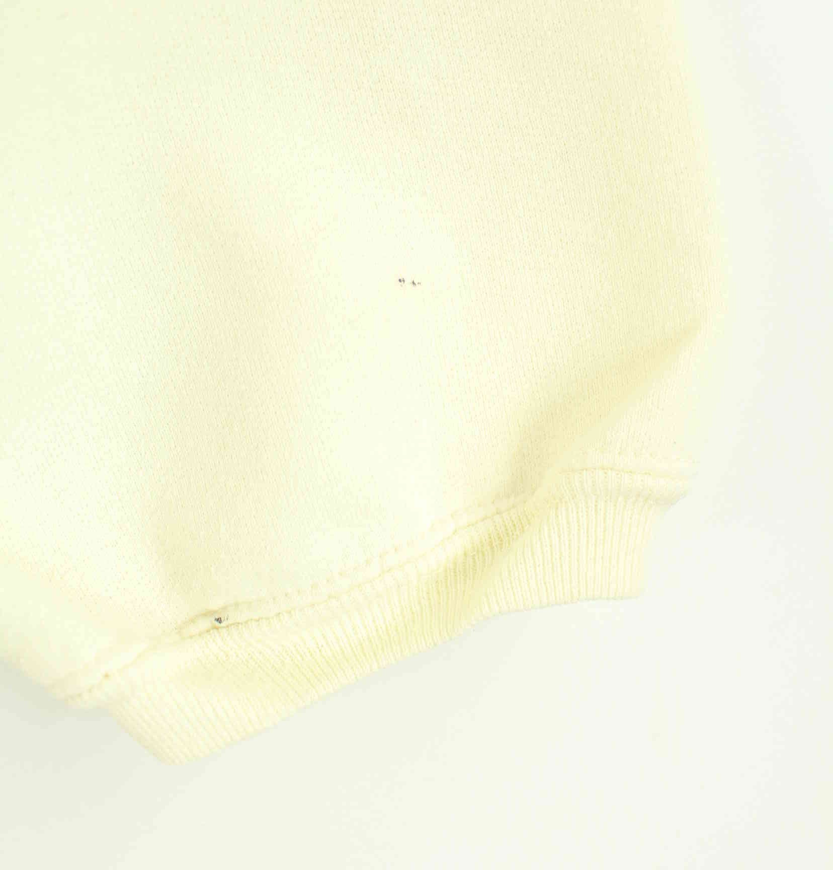 Vintage 80s Embroidered Sun Sweater Beige XL (detail image 5)