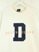Vintage 80s Deutschland Embroidered Sweater Weiß L (detail image 1)