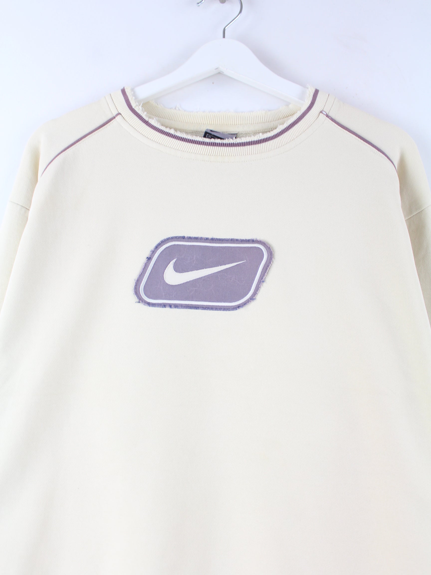 nike vintage cream sweaters