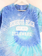 Vintage y2k Tie Dye Print T-Shirt Blau L (detail image 1)
