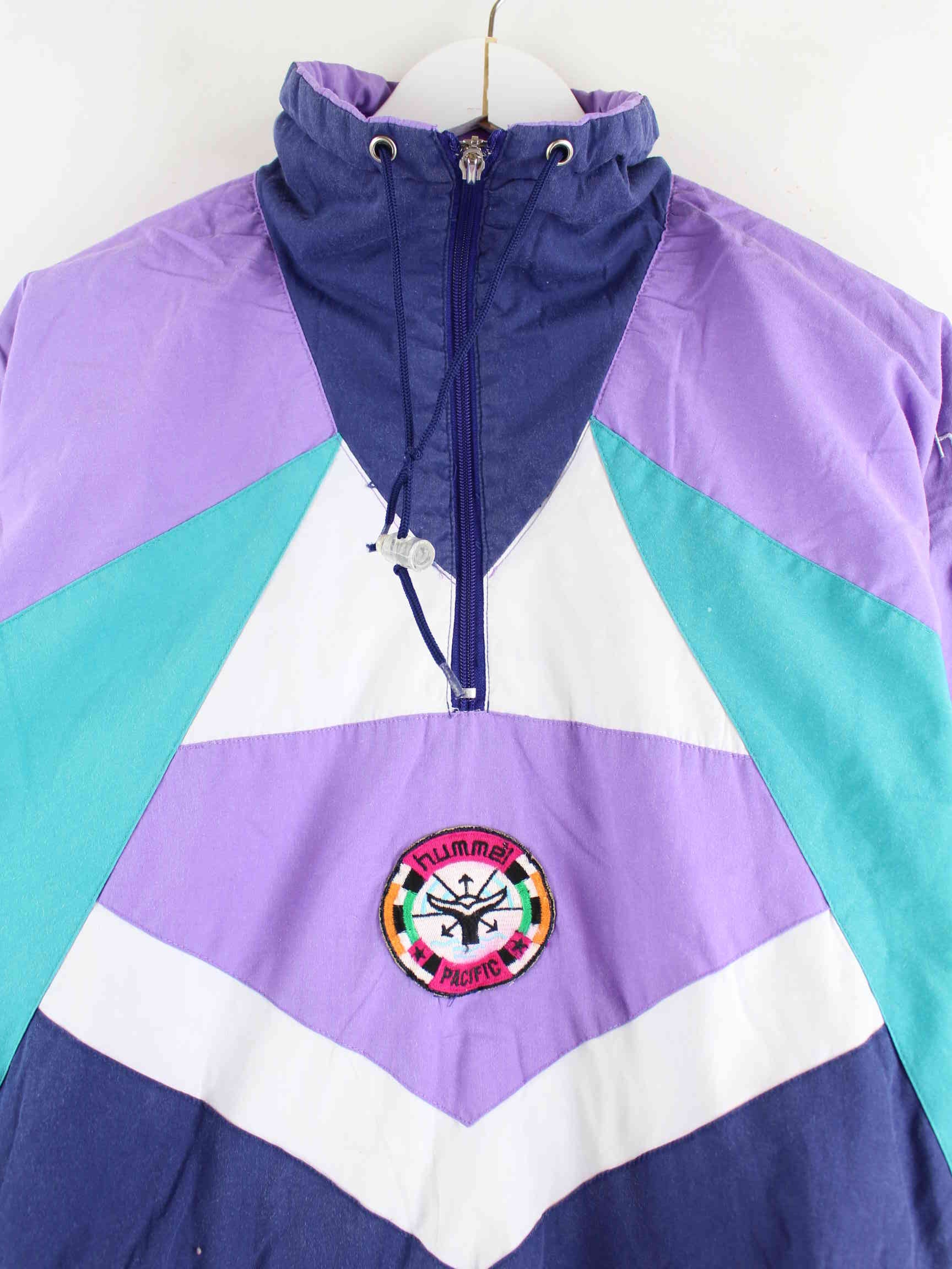 Hummel 90s Vintage Patch Half Zip Windbreaker Mehrfarbig XS (detail image 1)