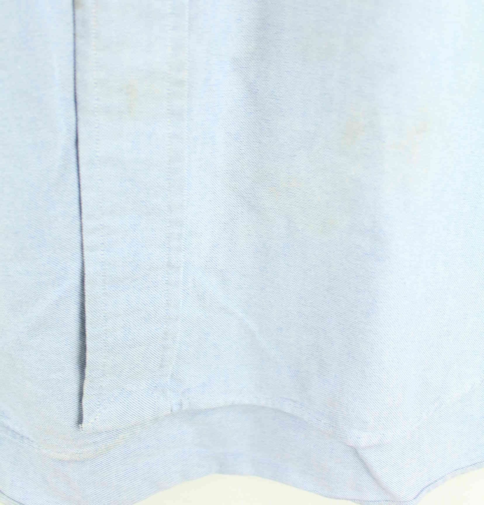 Ralph Lauren 90s Vintage Blake Kurzarm Hemd Blau XL (detail image 3)