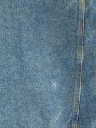 Vintage 80s Embroidered Jeans Jacke Blau L (detail image 5)