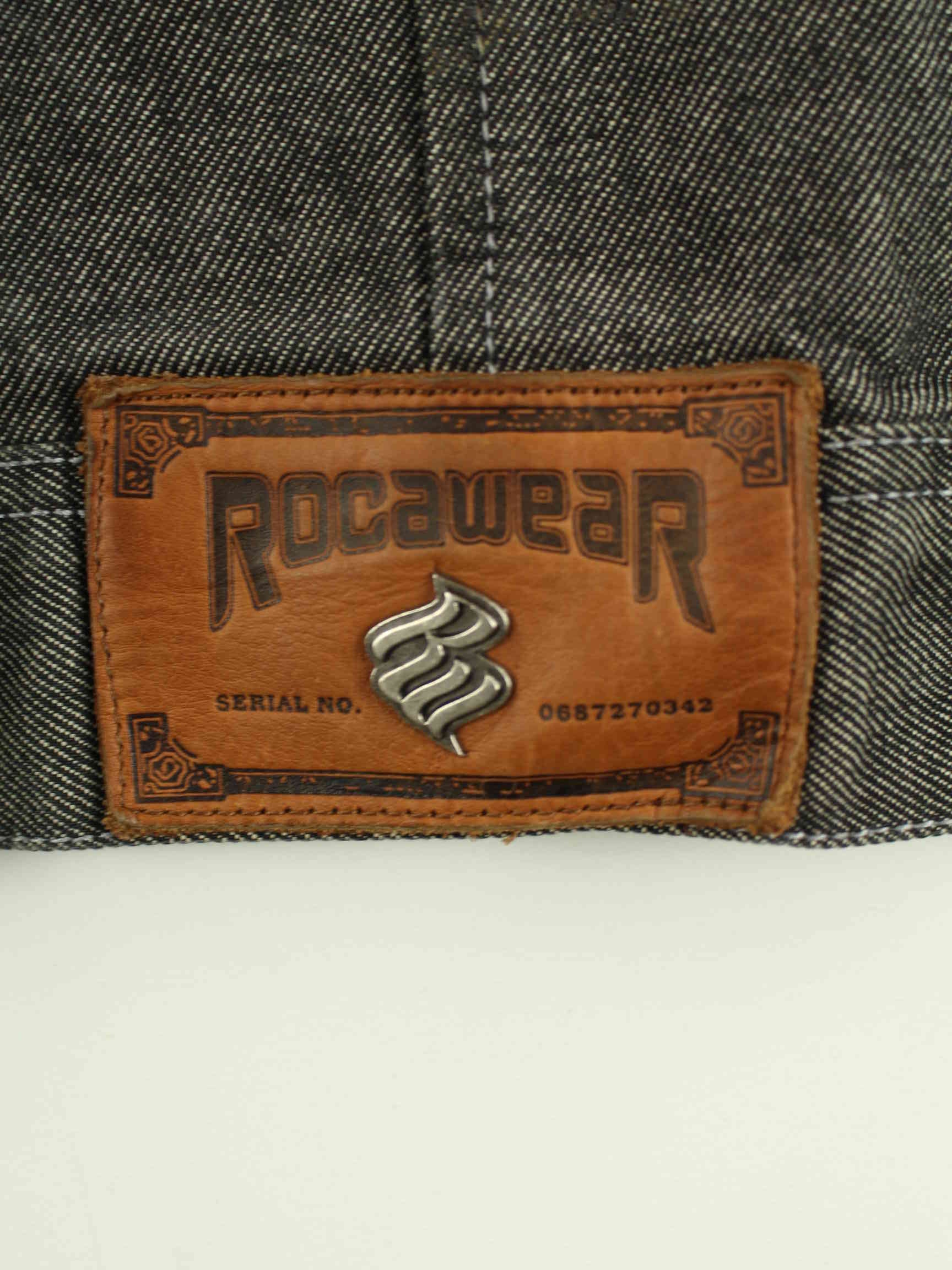 Hard Rock Cafe 00s Embroidered Jeans Jacke Grau 3XL (detail image 4)