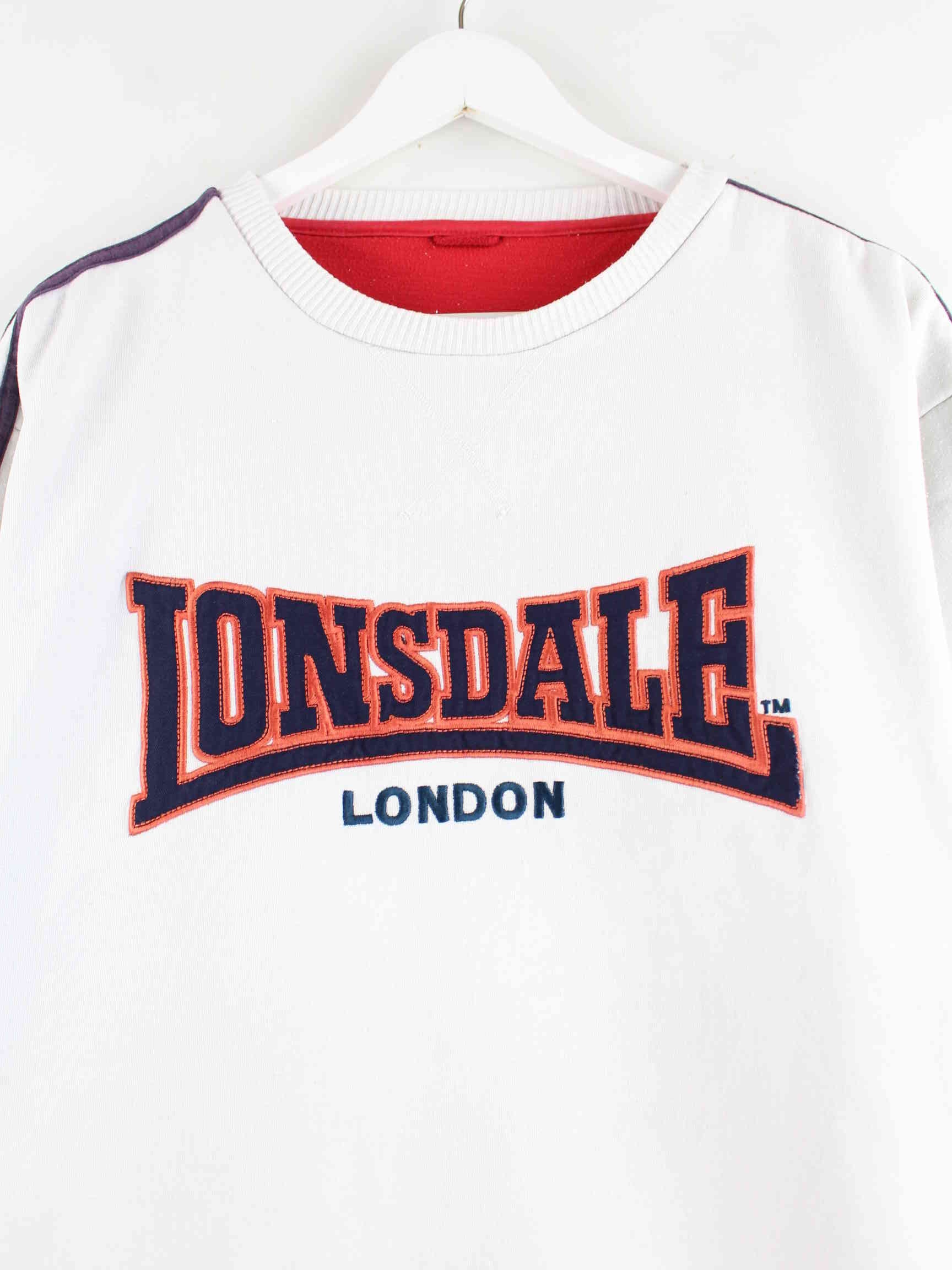 Lonsdale 00s Embroidered Sweater Weiß L (detail image 1)