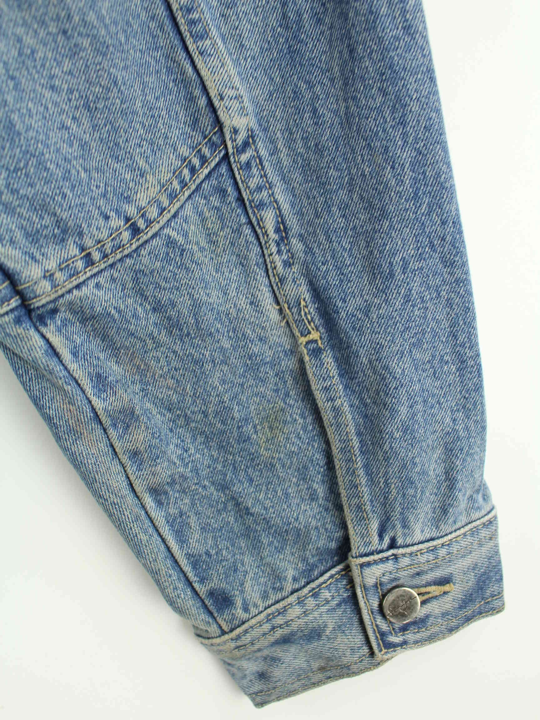 Sean John 00s Embroidered Jeans Jacke Blau 3XL (detail image 6)