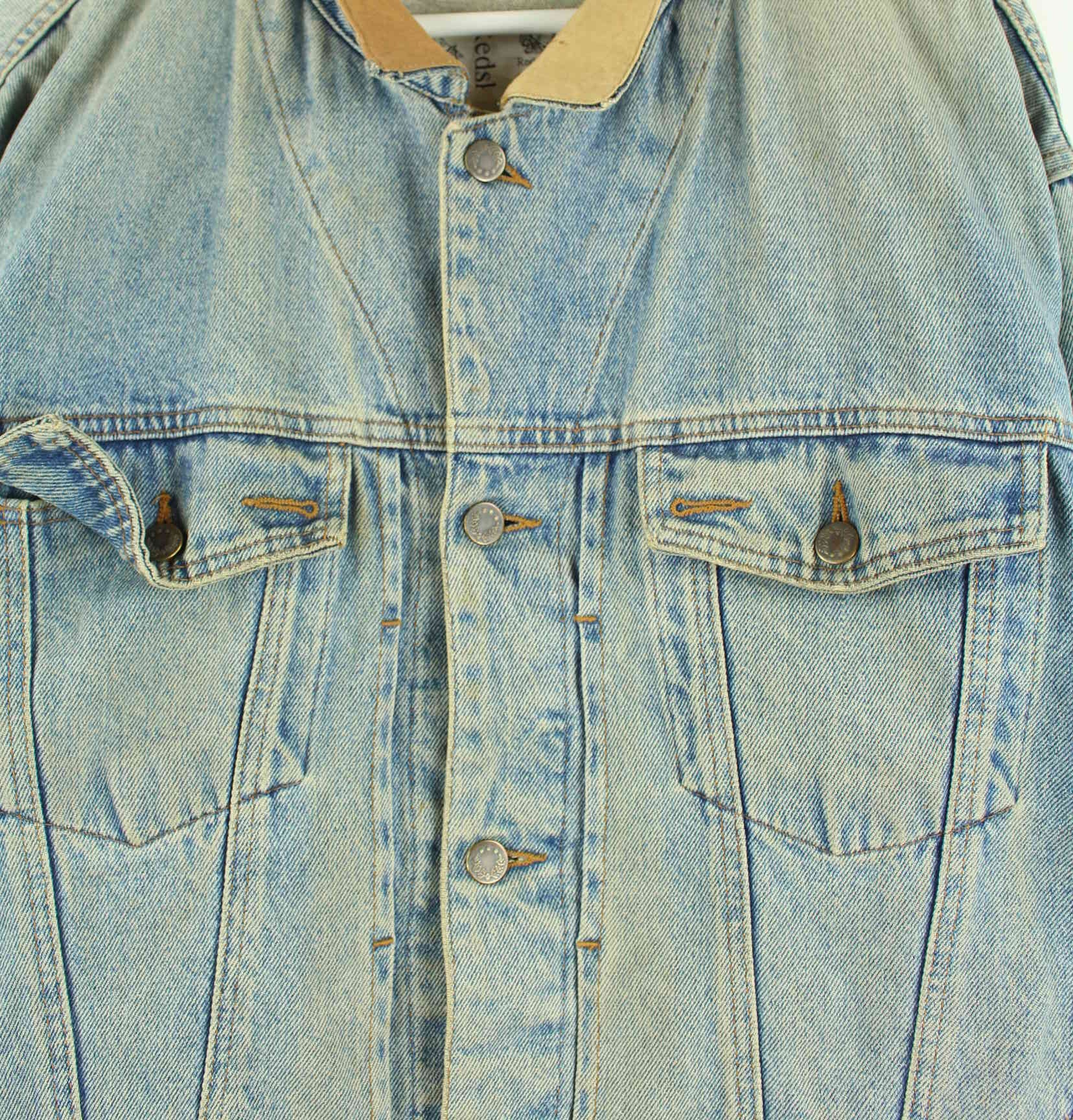 Redskins 90s Vintage Jeans Jacke Blau S (detail image 1)