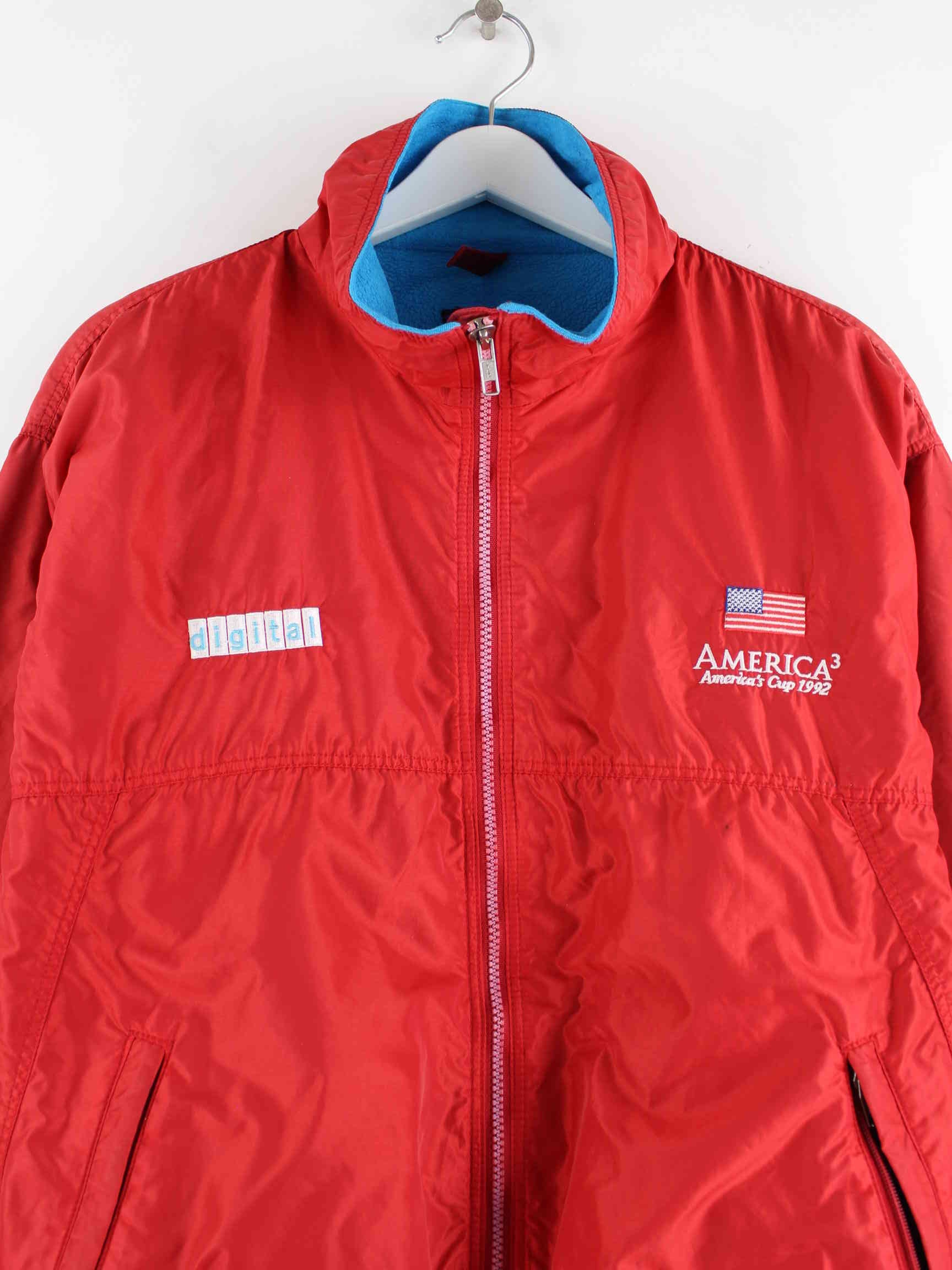 Patagonia 1992 Vintage Americas Cup Sailing Bomber Jacke Rot M (detail image 1)