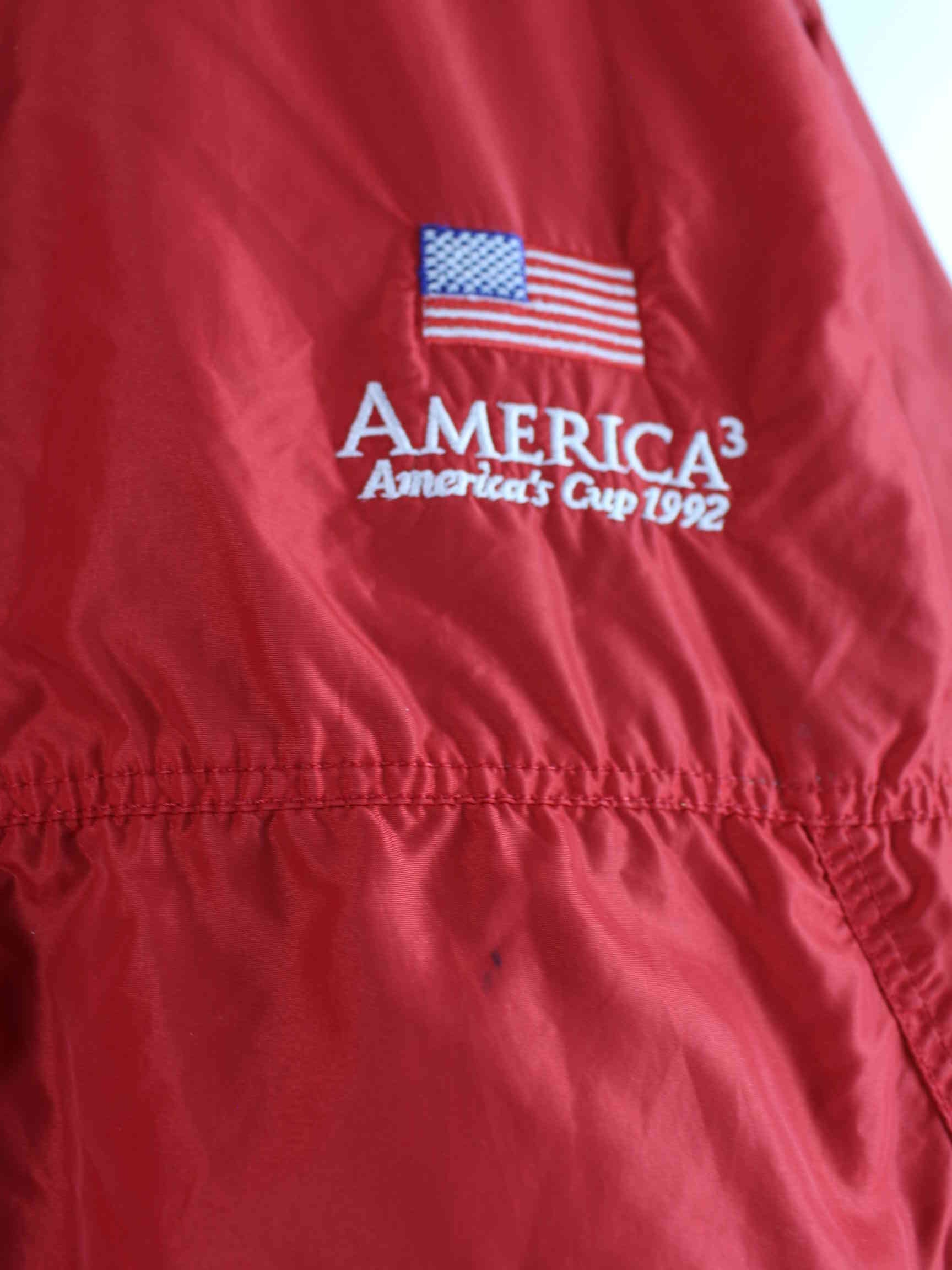 Patagonia 1992 Vintage Americas Cup Sailing Bomber Jacke Rot M (detail image 3)