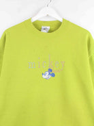 Disney 90s Vintage Mickey Mouse Embroidered Sweater Grün L (detail image 1)