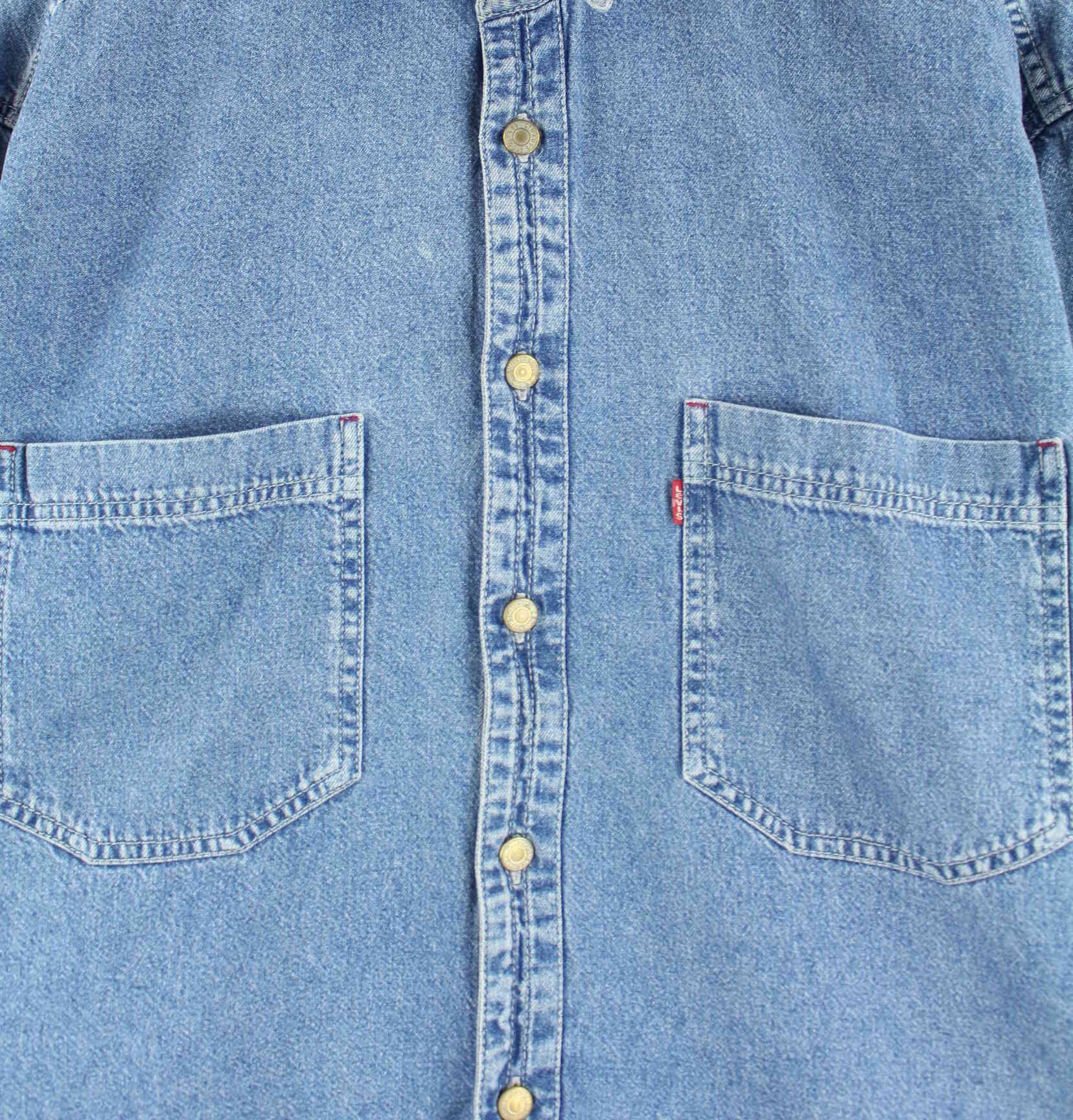 Levi's 00s Jeans Hemd Blau M (detail image 1)