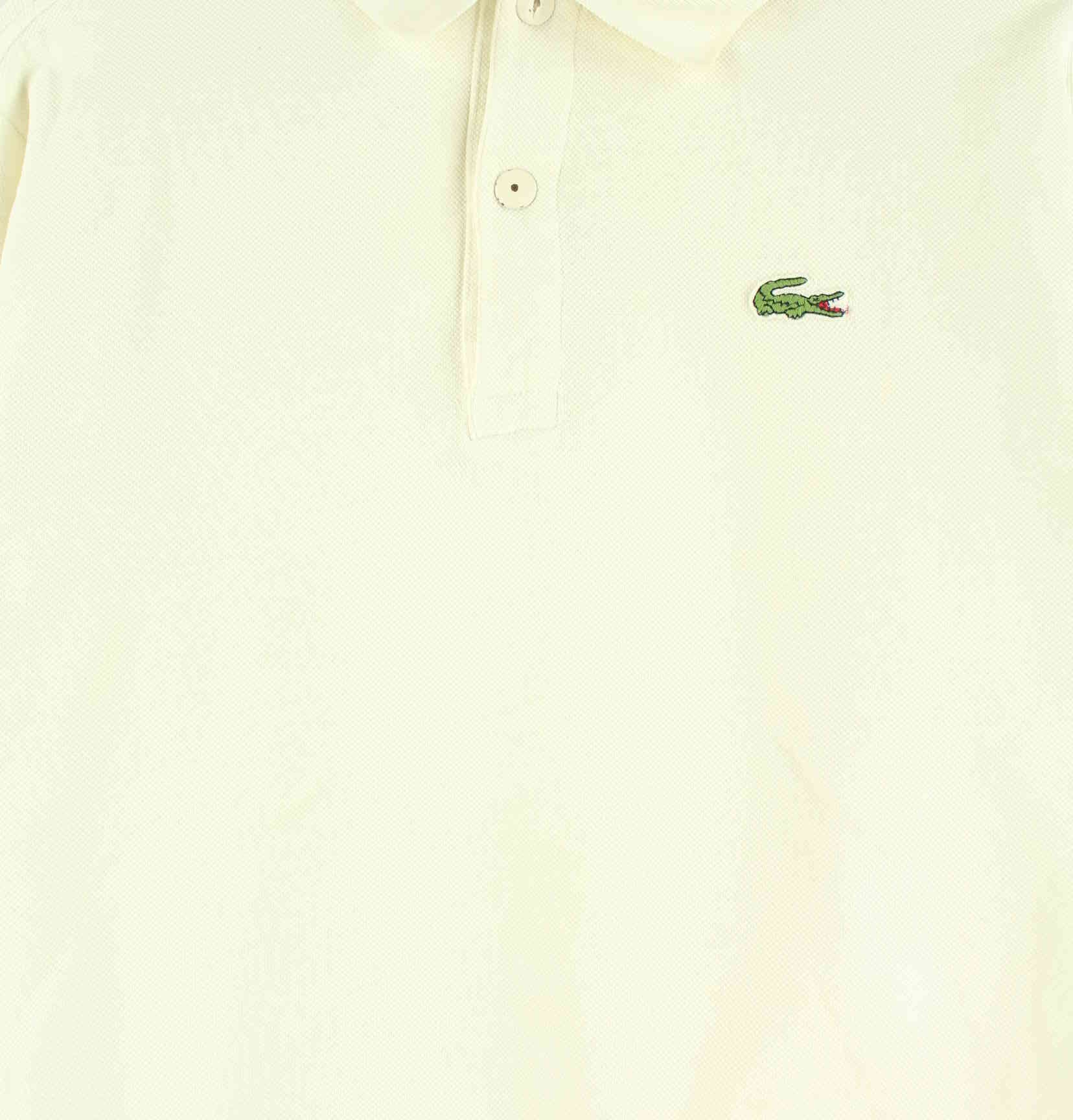 Lacoste 90s Vintage Polo Sweater Beige M (detail image 1)