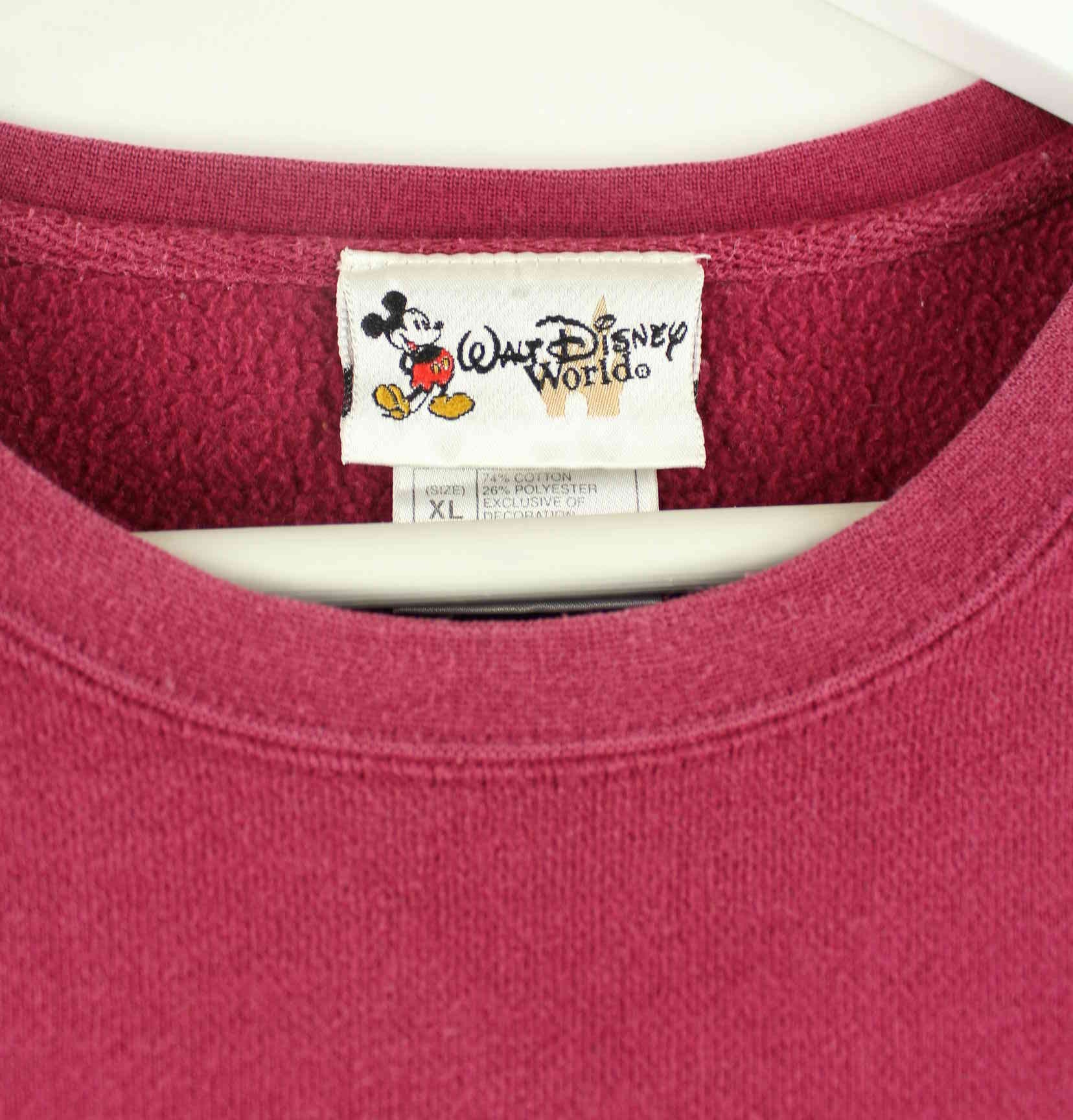 Disney 00s Mickey Mouse Embroidered Sweater Rot XL (detail image 2)