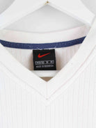 Nike 90s Vintage Swoosh V-Neck Sweater Weiß M (detail image 2)