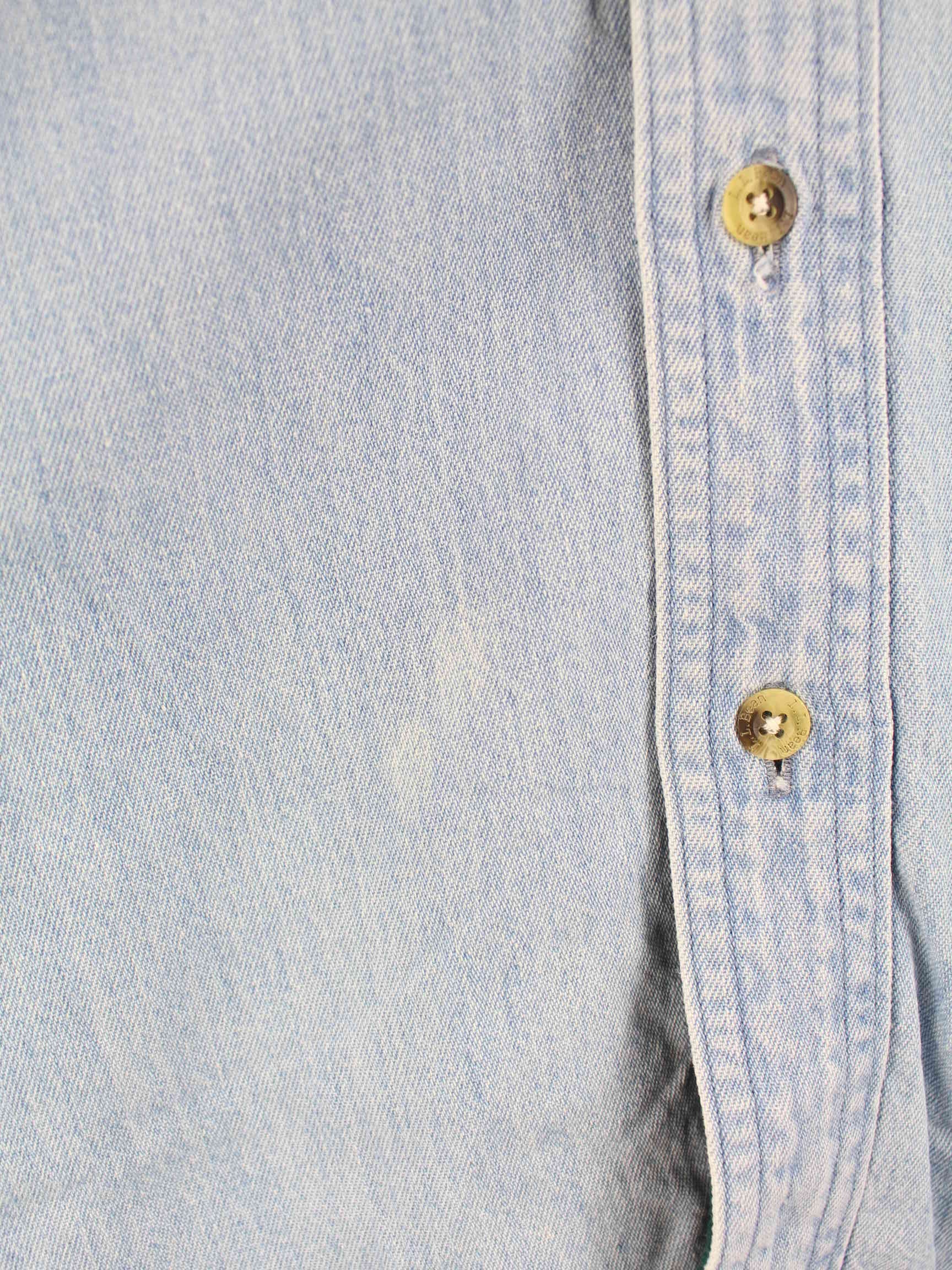 L.L. Bean 00s Gefüttertes Jeans Hemd Blau L (detail image 3)