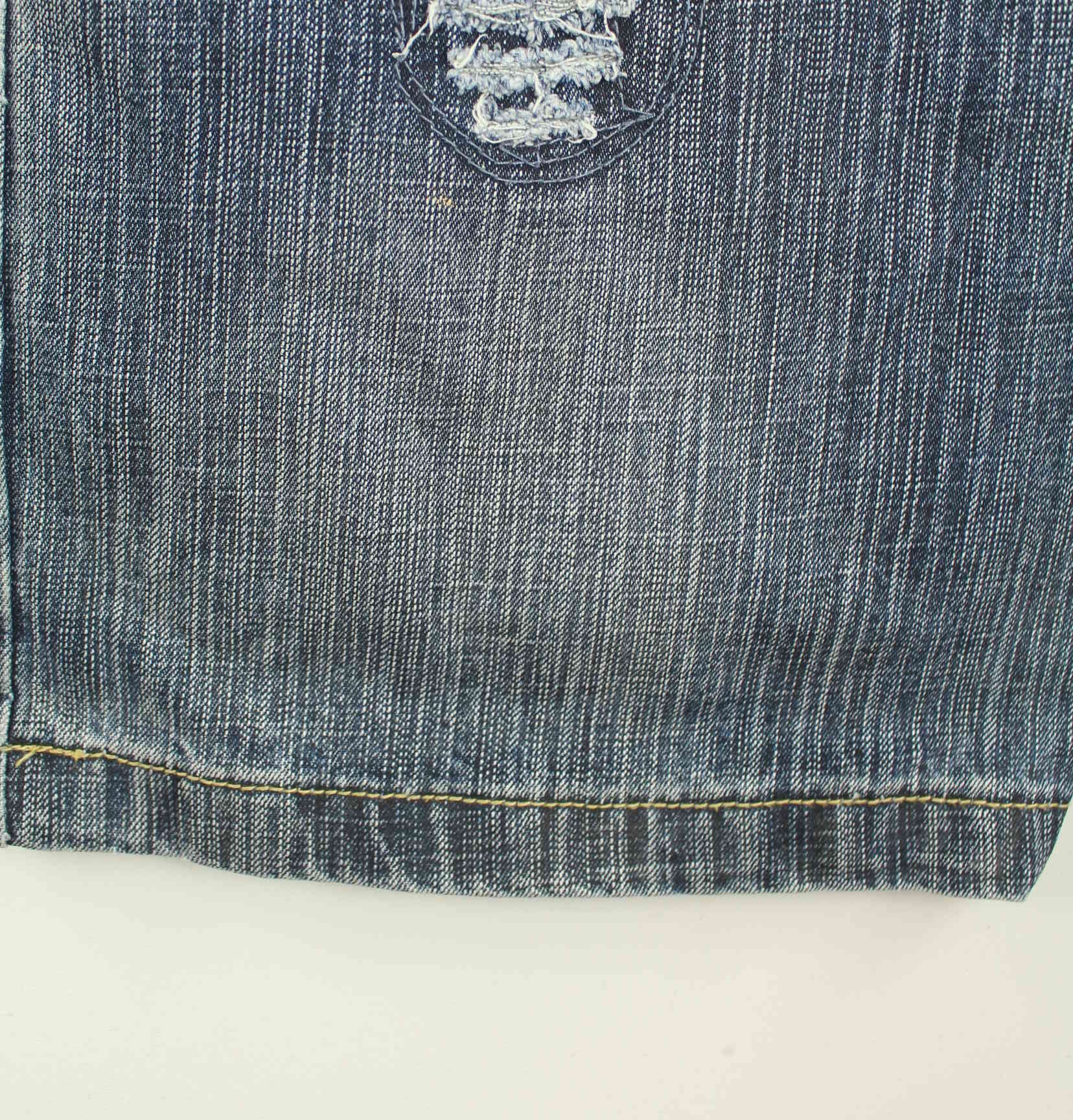 Vintage y2k Embroidered Carpenter Jeans Blau W32 L40 (detail image 1)