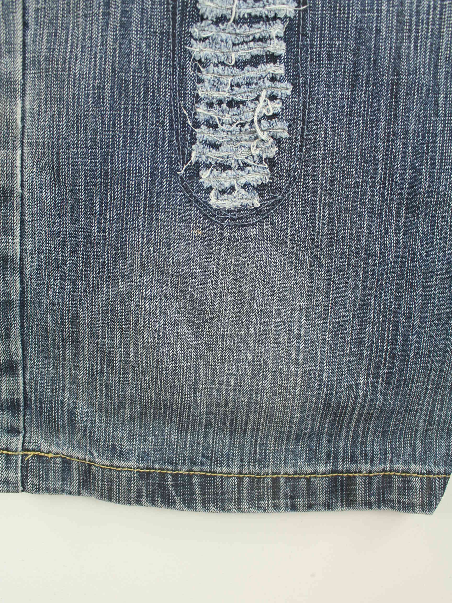 Vintage y2k Embroidered Carpenter Jeans Blau W32 L40 (detail image 1)