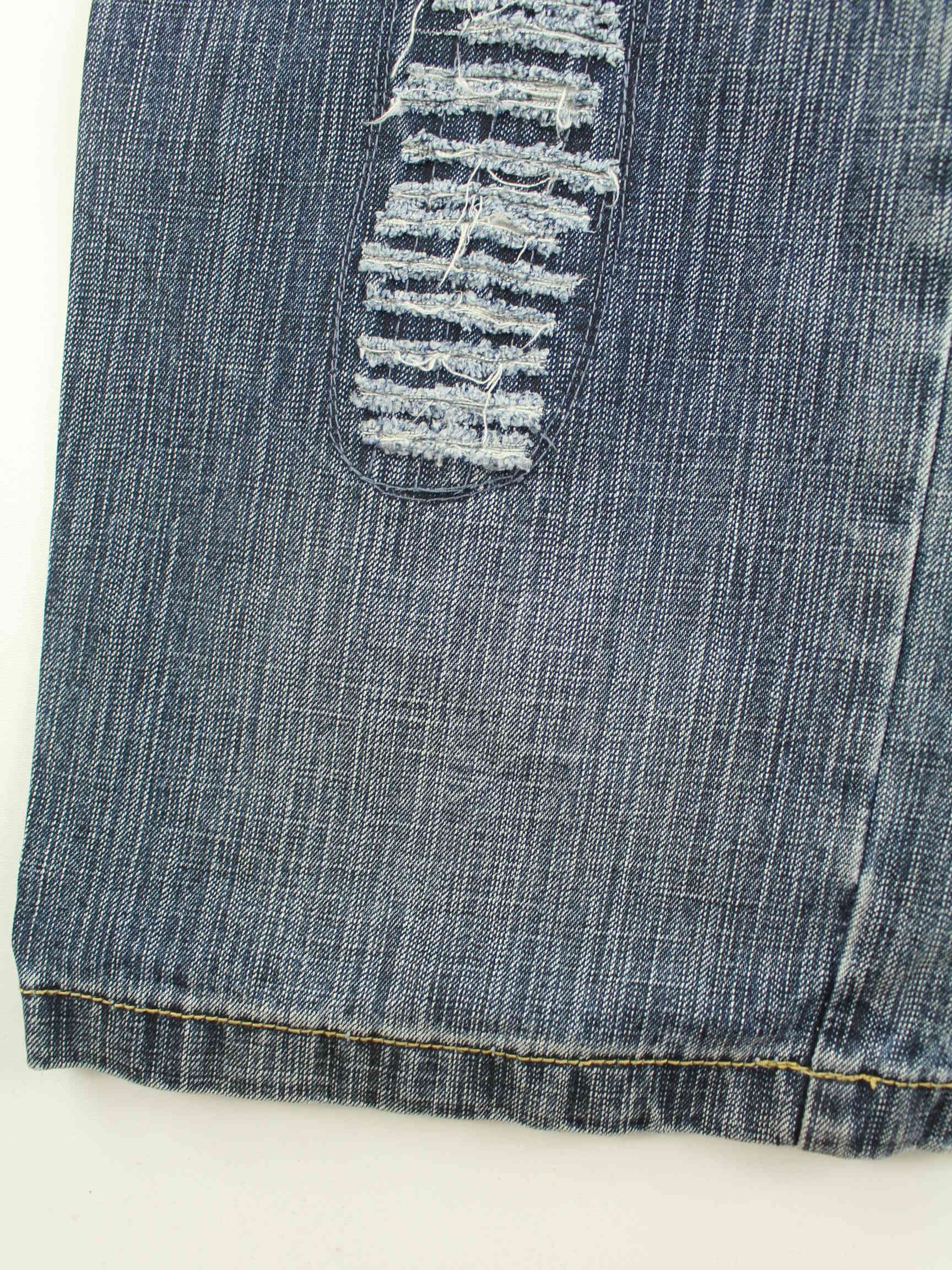 Vintage y2k Embroidered Carpenter Jeans Blau W32 L40 (detail image 2)