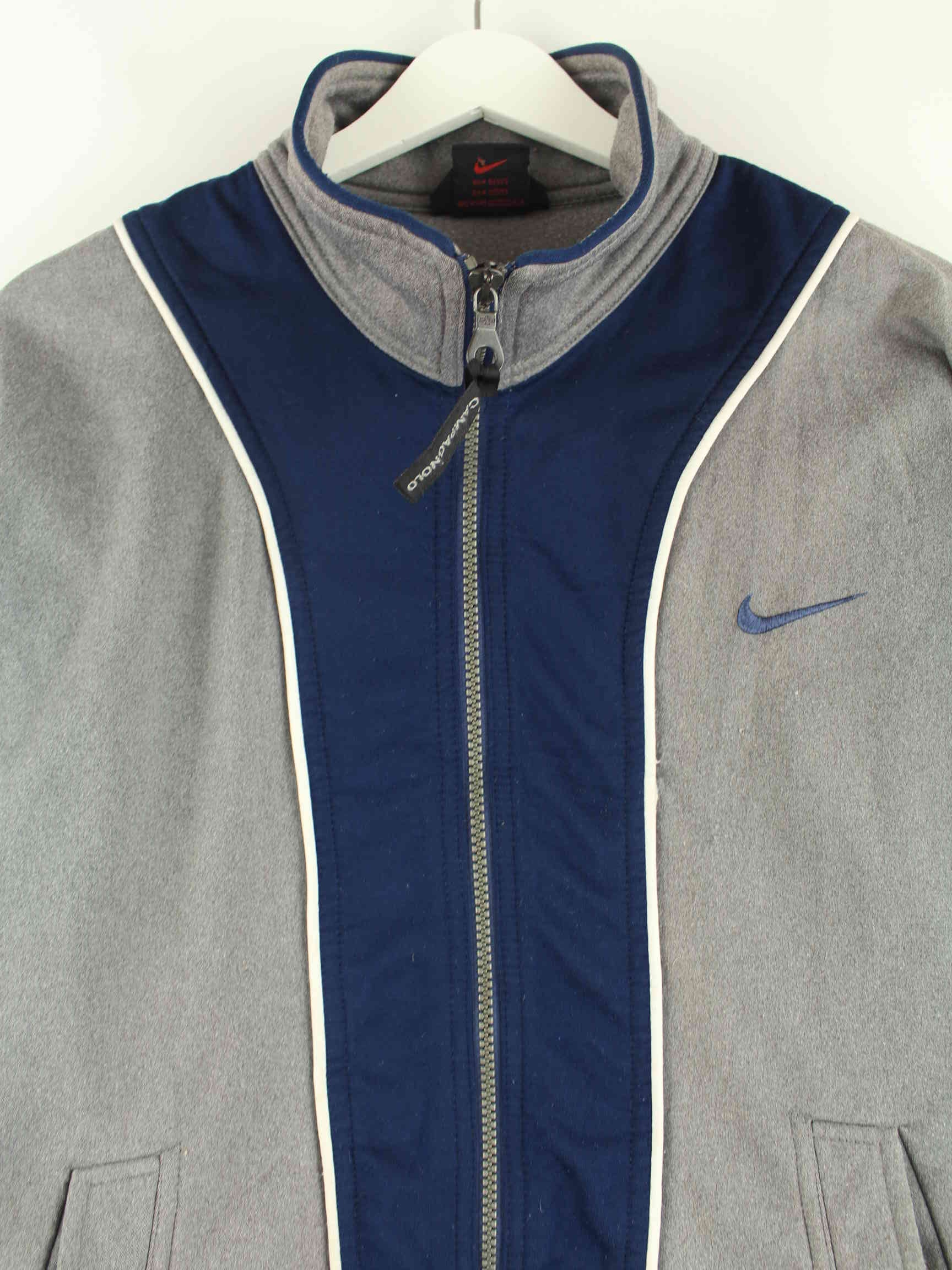 Nike 90s Vintage Swoosh Trainingsjacke Grau S (detail image 1)