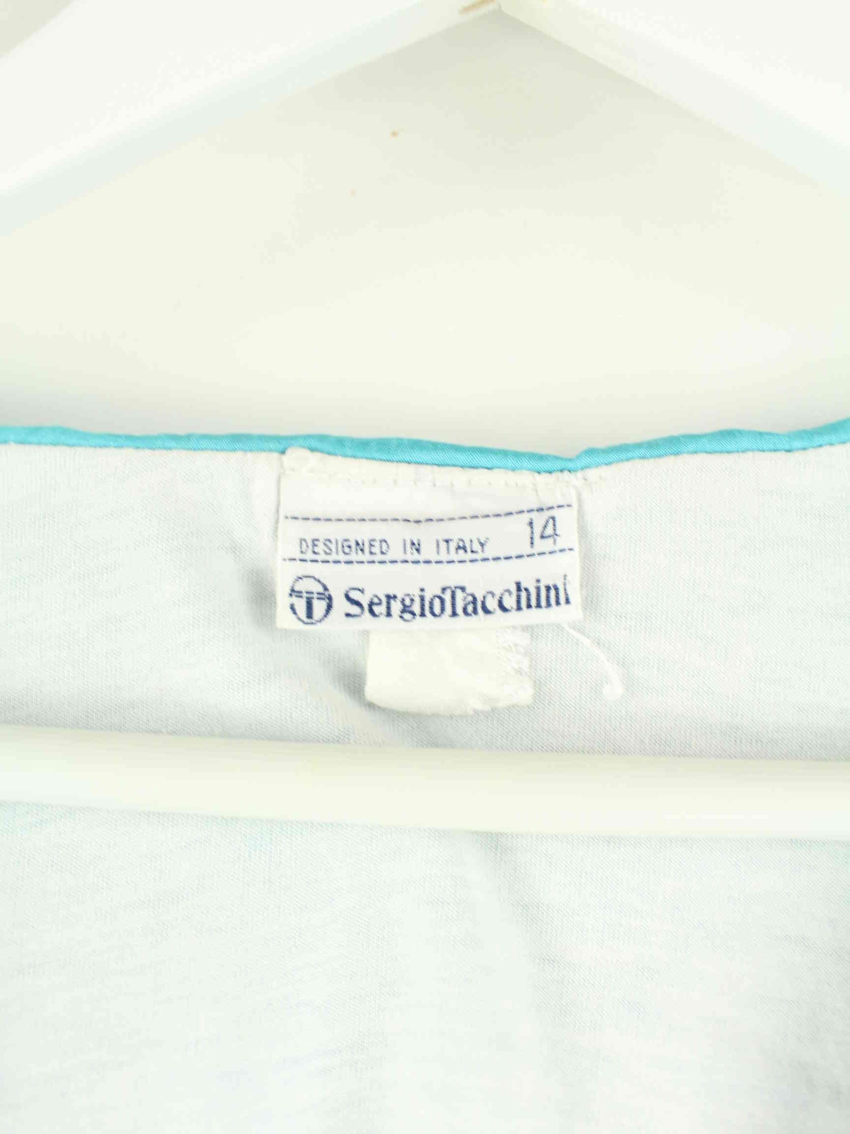 Sergio Tacchini 80s Vintage Embroidered Trainingsjacke Blau L (detail image 2)