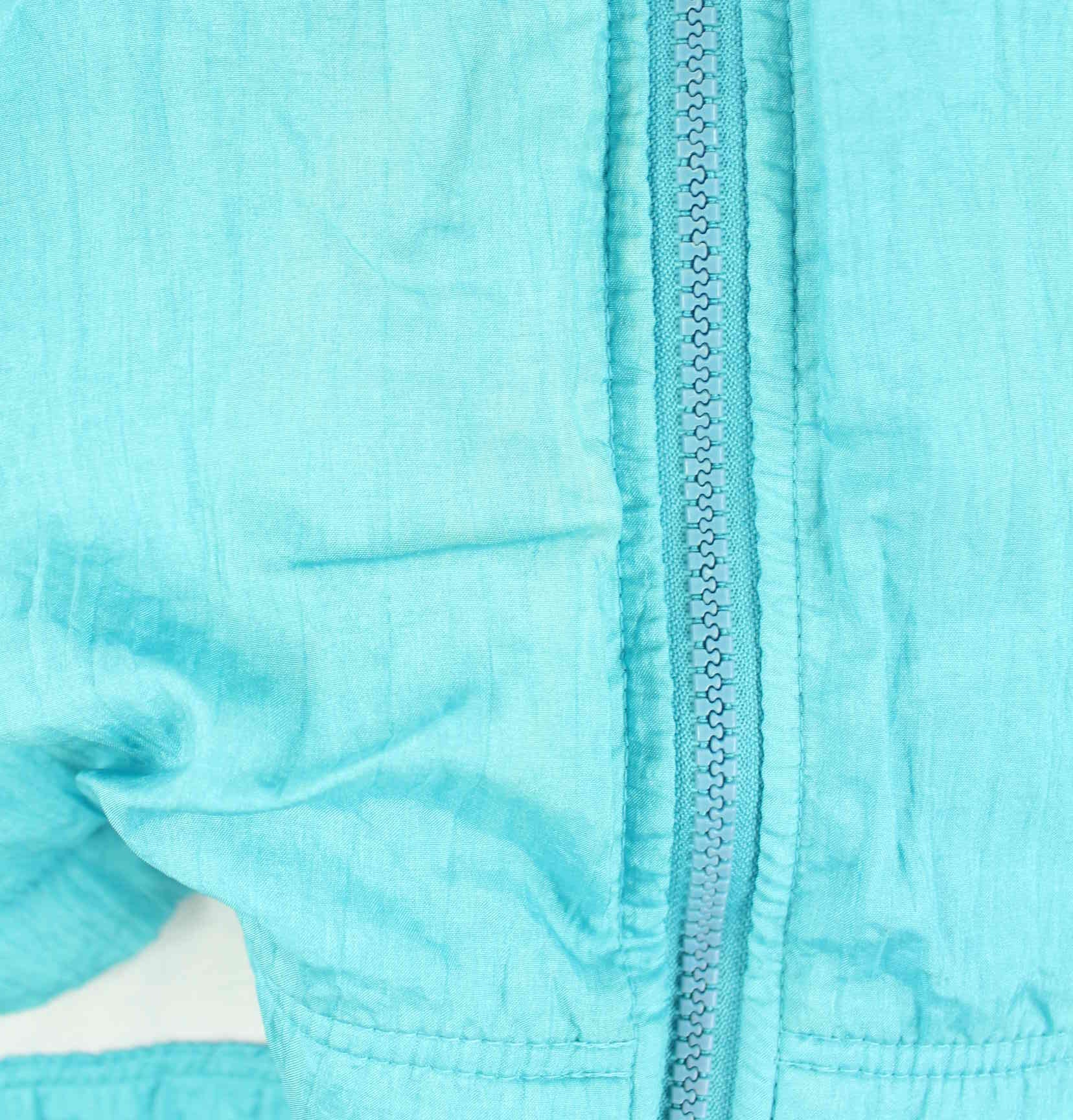 Sergio Tacchini 80s Vintage Embroidered Trainingsjacke Blau L (detail image 3)