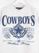 Vintage 90s NFL Cowboys Print Sweater Grau M (detail image 1)