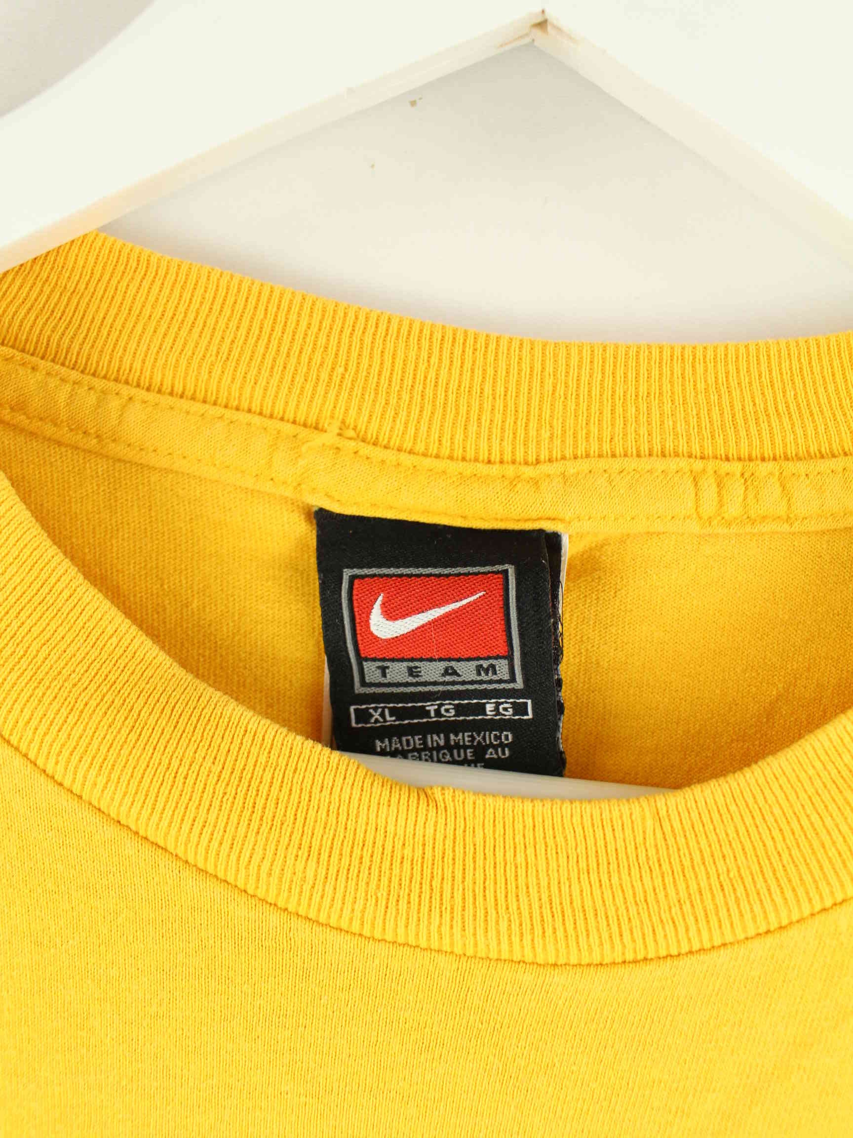 Nike 00s Hawkeys Print T-Shirt Gelb XL (detail image 2)