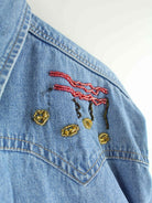 Levi's 00s Customized Jeans Hemd Blau L (detail image 2)