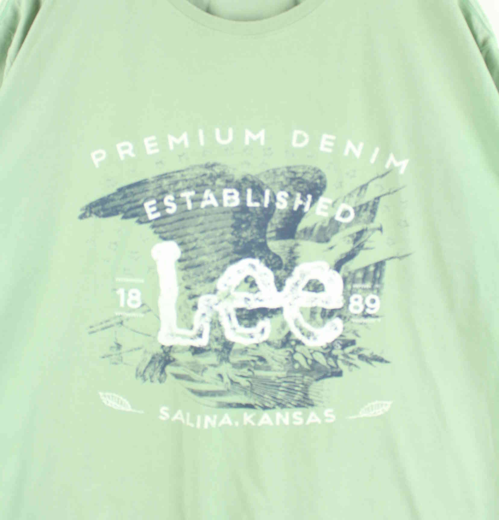 Lee U.S.A Kansa Print T-Shirt Grün 3XL (detail image 1)
