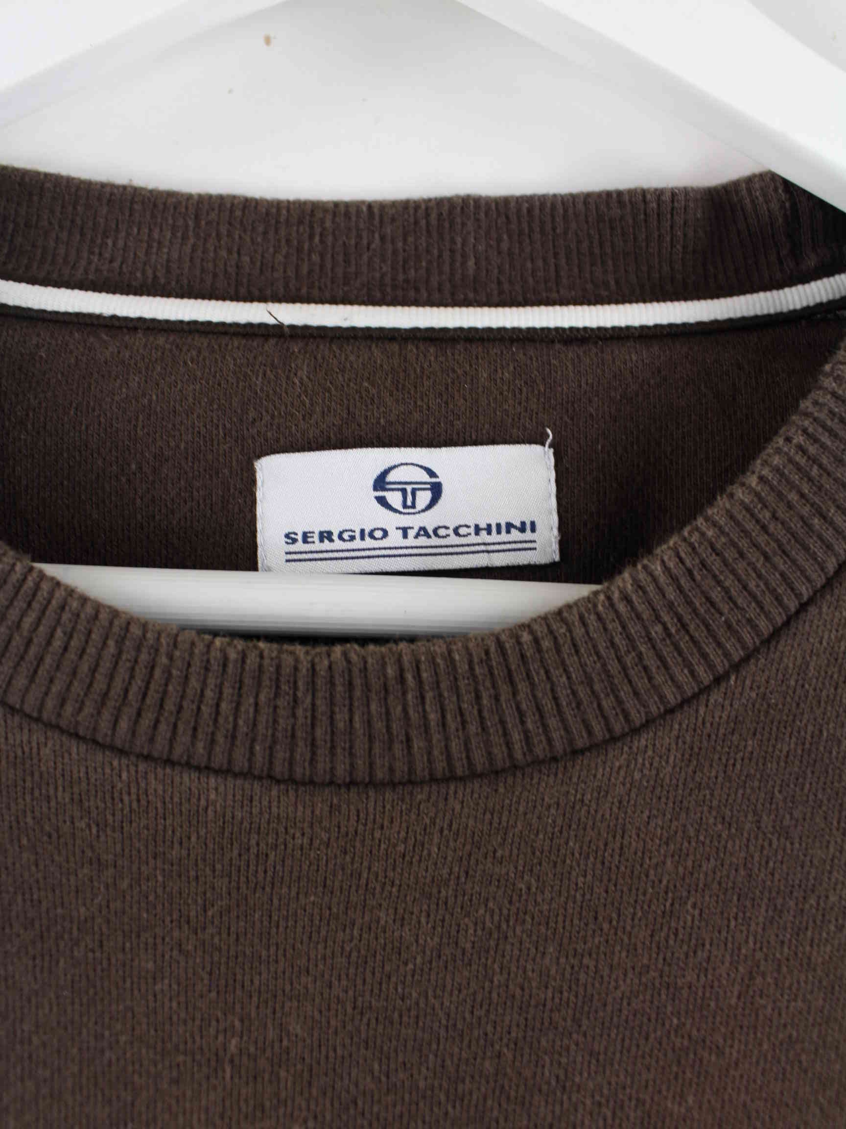 Sergio Tacchini 00s Embroidered Sweater Braun L (detail image 2)