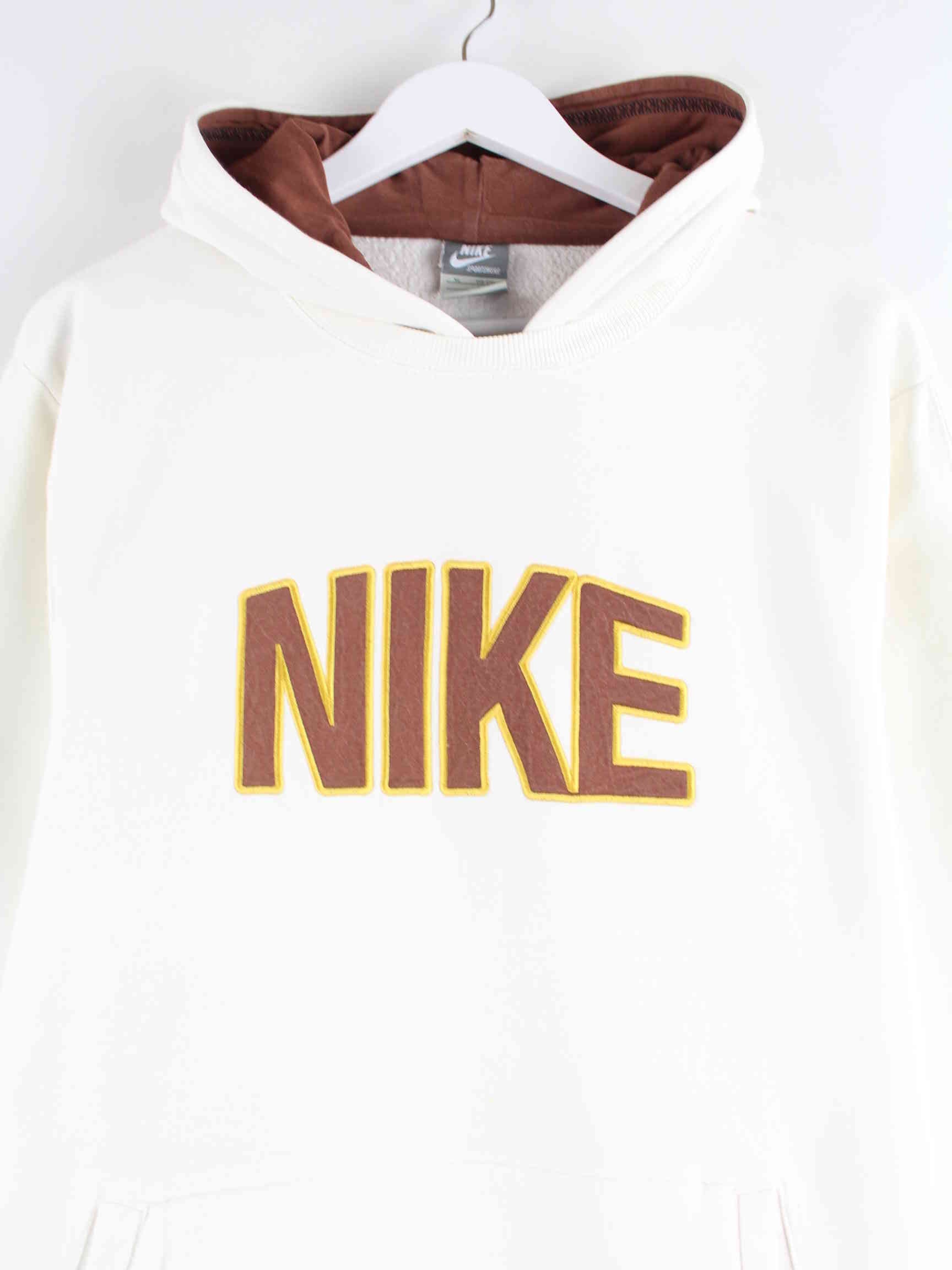 Nike 00s Spellout Embroidered Hoodie Weiß L (detail image 1)