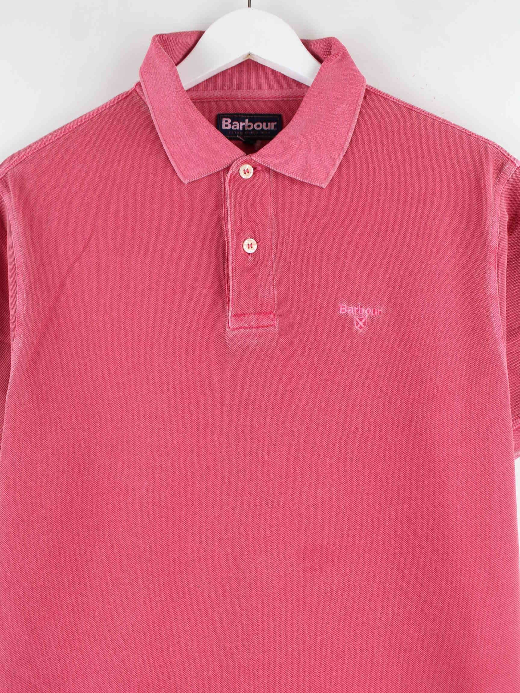 Barbour 00s Basic Polo Rot L (detail image 1)